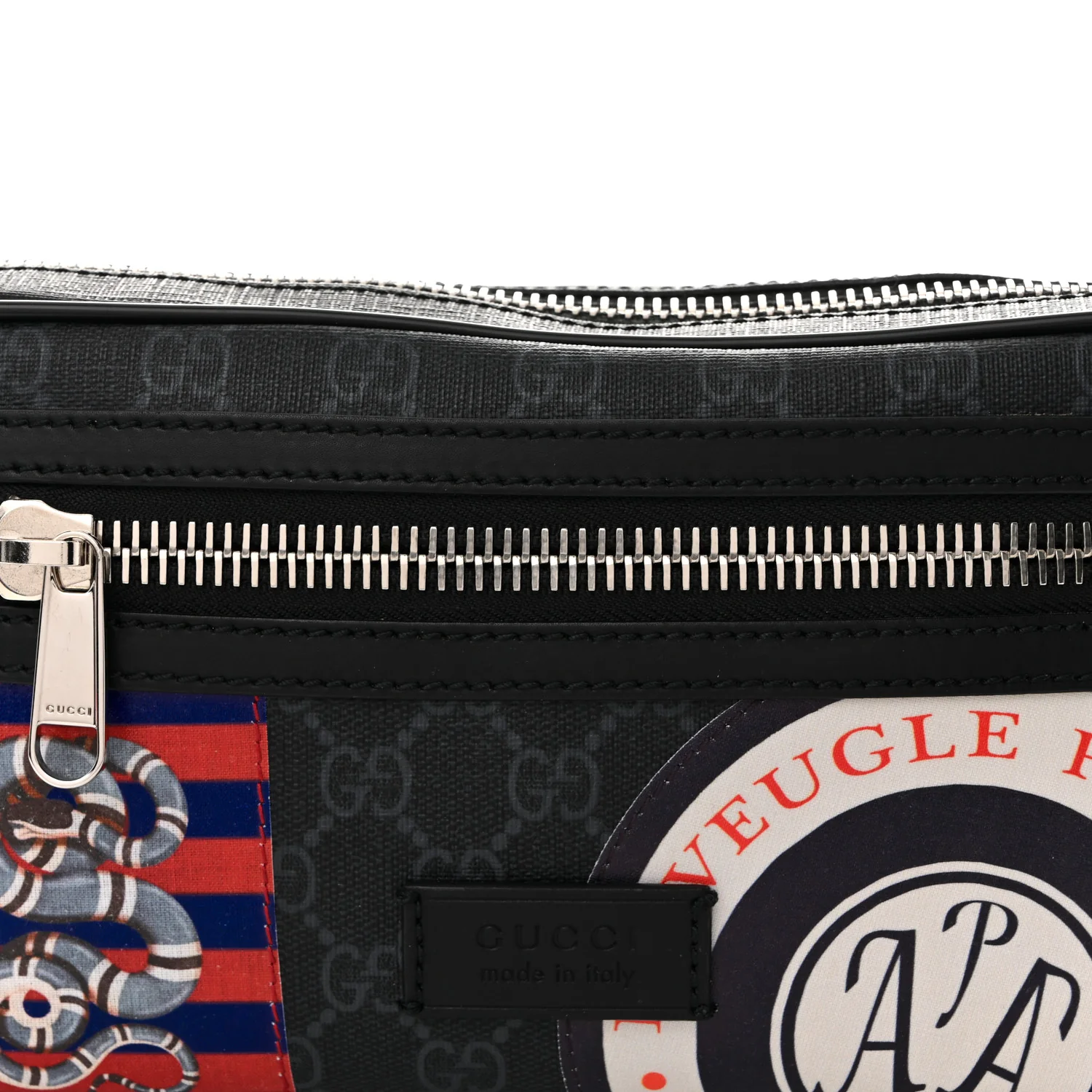 GG Supreme Monogram Night Courrier Belt Bag Black Multicolor - Image 8