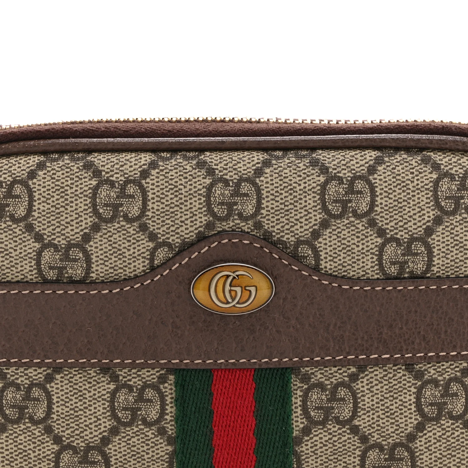 GG Supreme Monogram Ophidia Belted iPhone Case 85 34 Dark Brown - Image 9