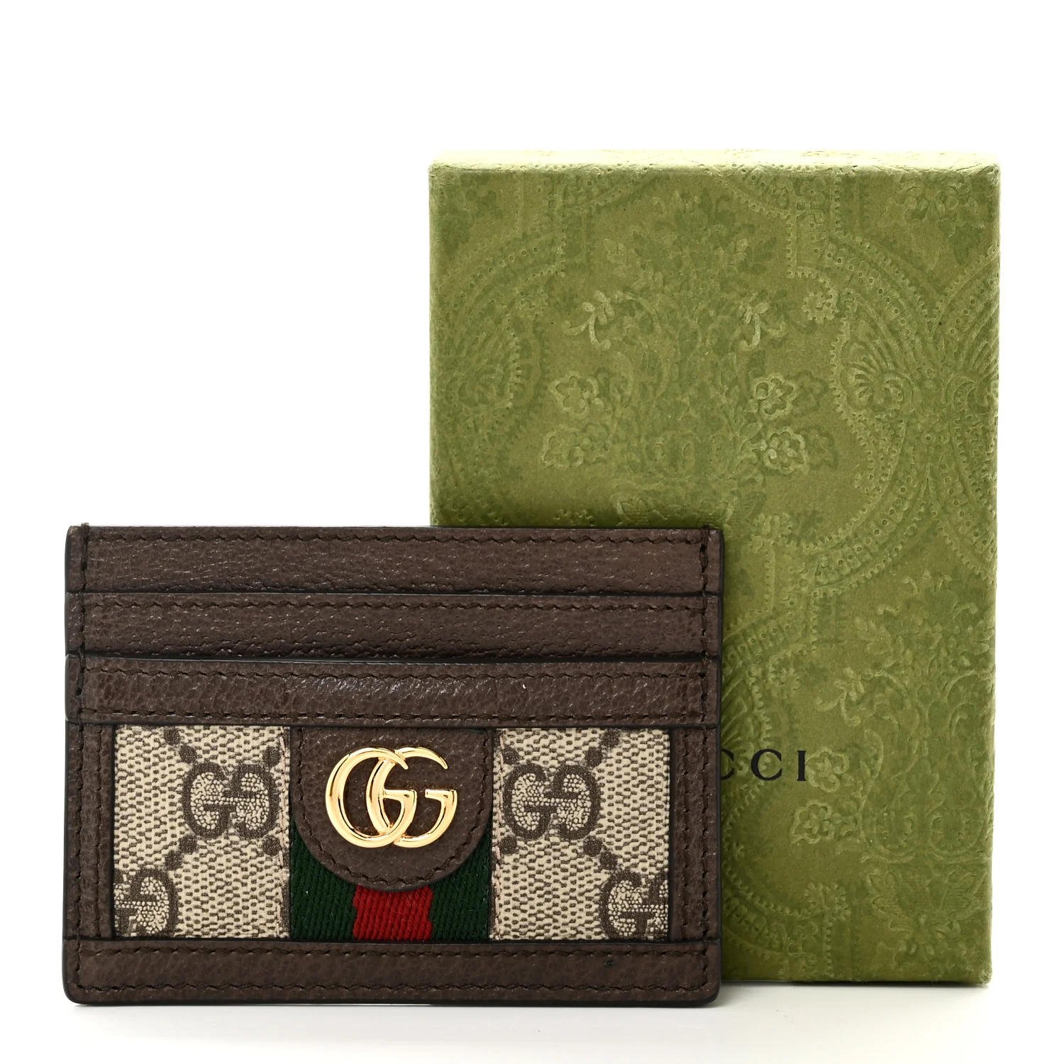 GG Supreme Monogram Ophidia Card Holder Brown - Image 7
