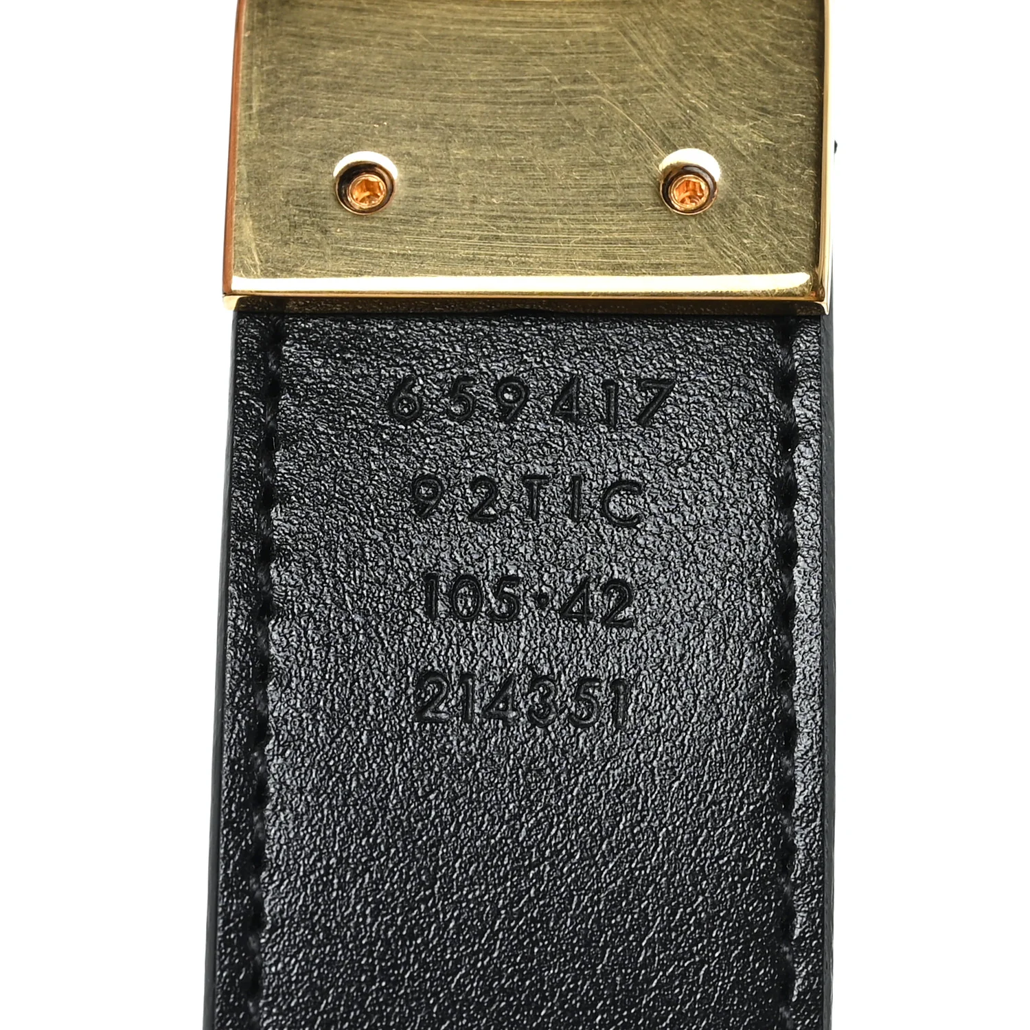 GG Supreme Monogram Plutone Calfskin Double G Reversible 30mm Belt 105 42 Beige Ebony New Acero - Image 3