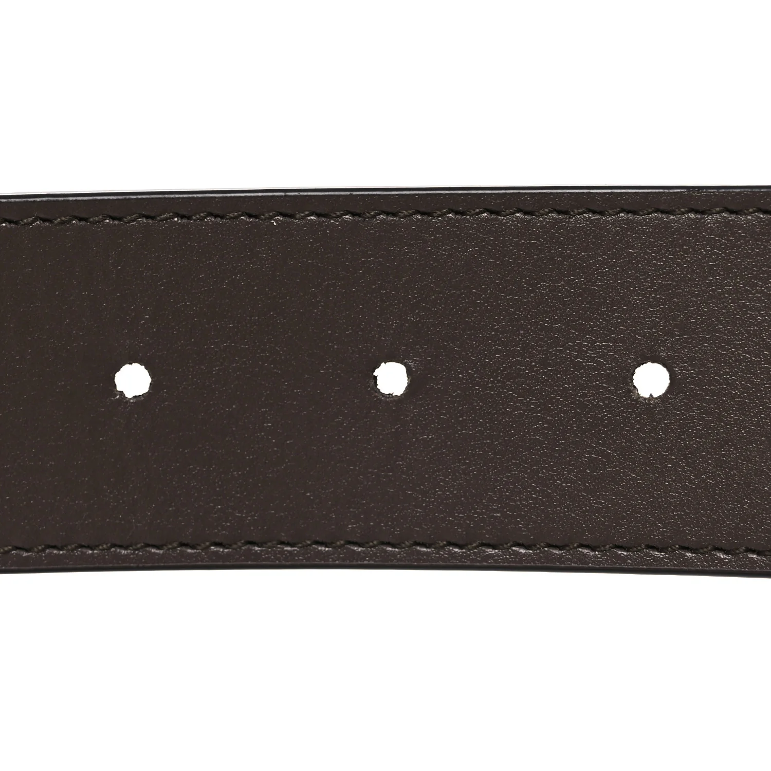 GG Supreme Monogram Plutone Calfskin Double G Reversible 37mm Belt 85 34 Beige Ebony New Acero - Image 6