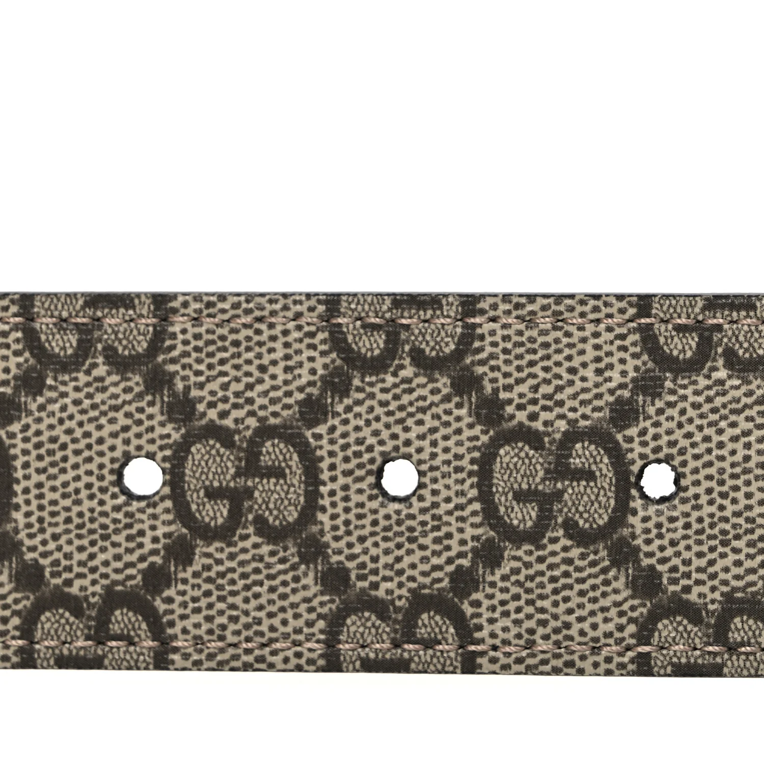 GG Supreme Monogram Plutone Calfskin Double G Reversible 37mm Belt 90 36 Beige Ebony New Acero - Image 3