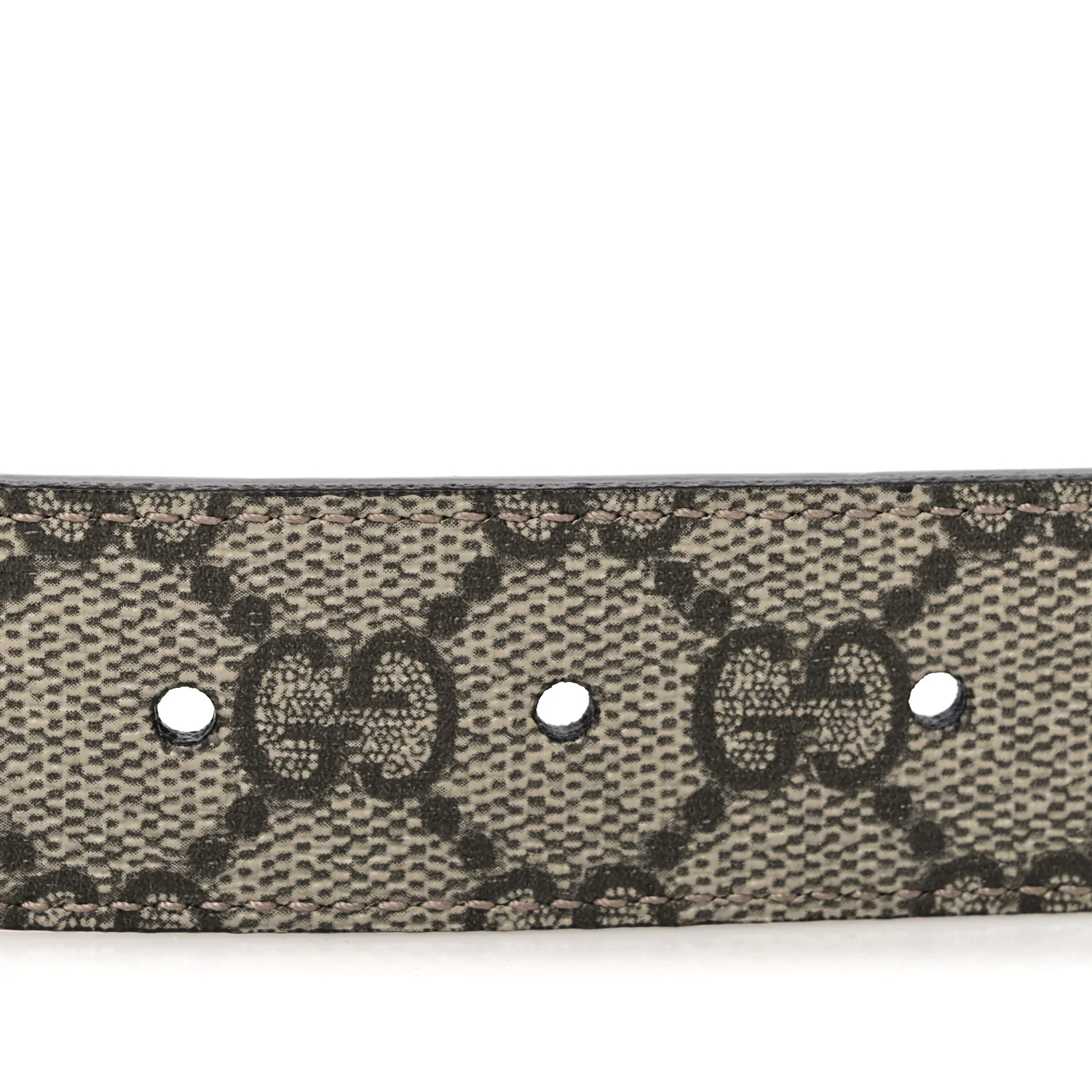 GG Supreme Monogram Plutone Calfskin Double G Reversible 80 32 Belt Beige Ebony Mystic White - Image 3