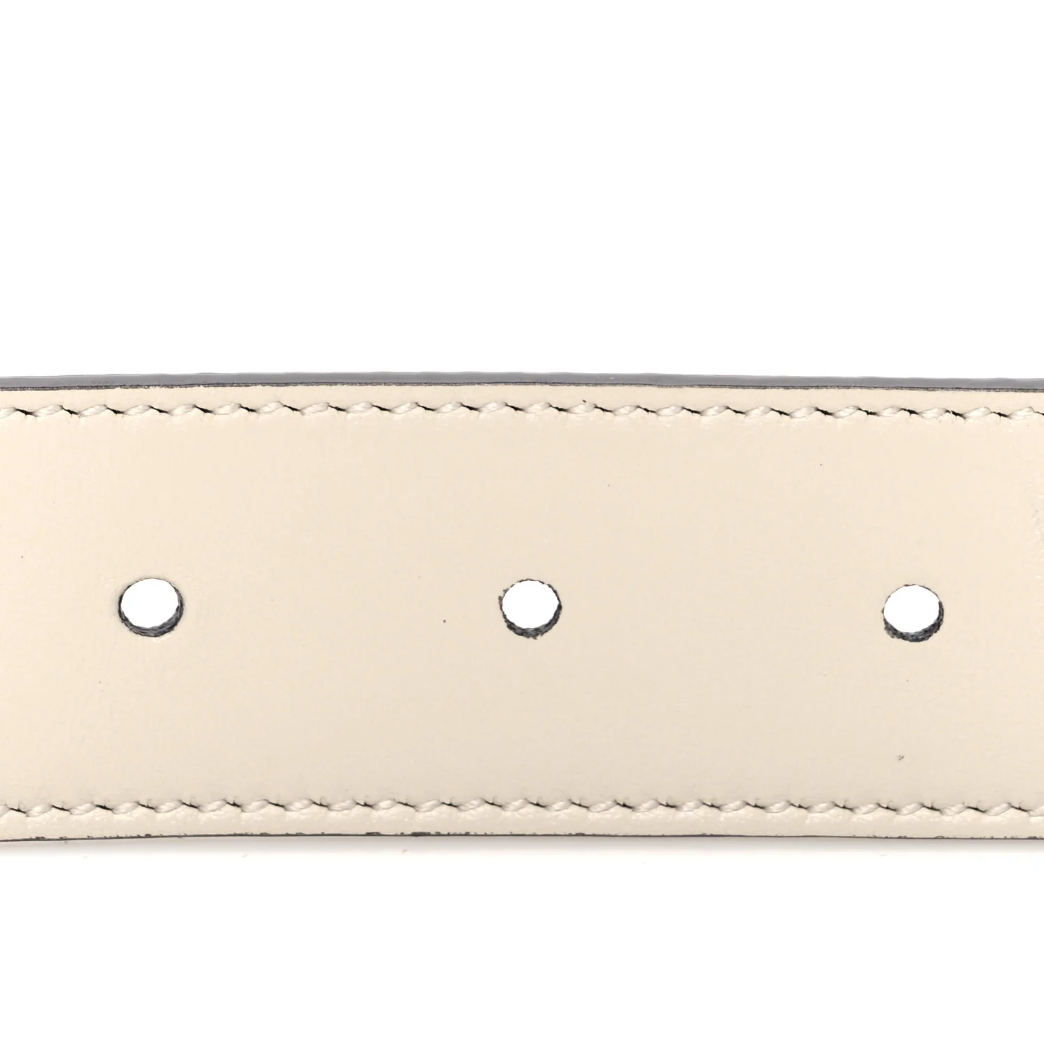 GG Supreme Monogram Plutone Calfskin Double G Reversible 80 32 Belt Beige Ebony Mystic White - Image 4