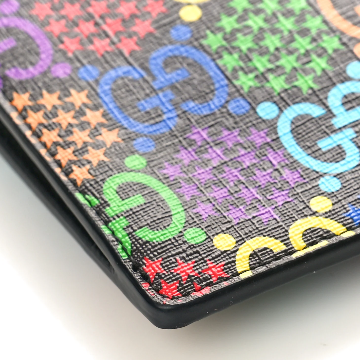 GG Supreme Monogram Psychedelic Zip Wristlet Pouch Black Multicolor - Image 7