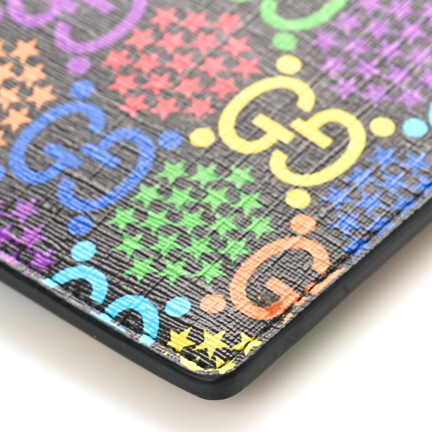 GG Supreme Monogram Psychedelic Zip Wristlet Pouch Black Multicolor - Image 8
