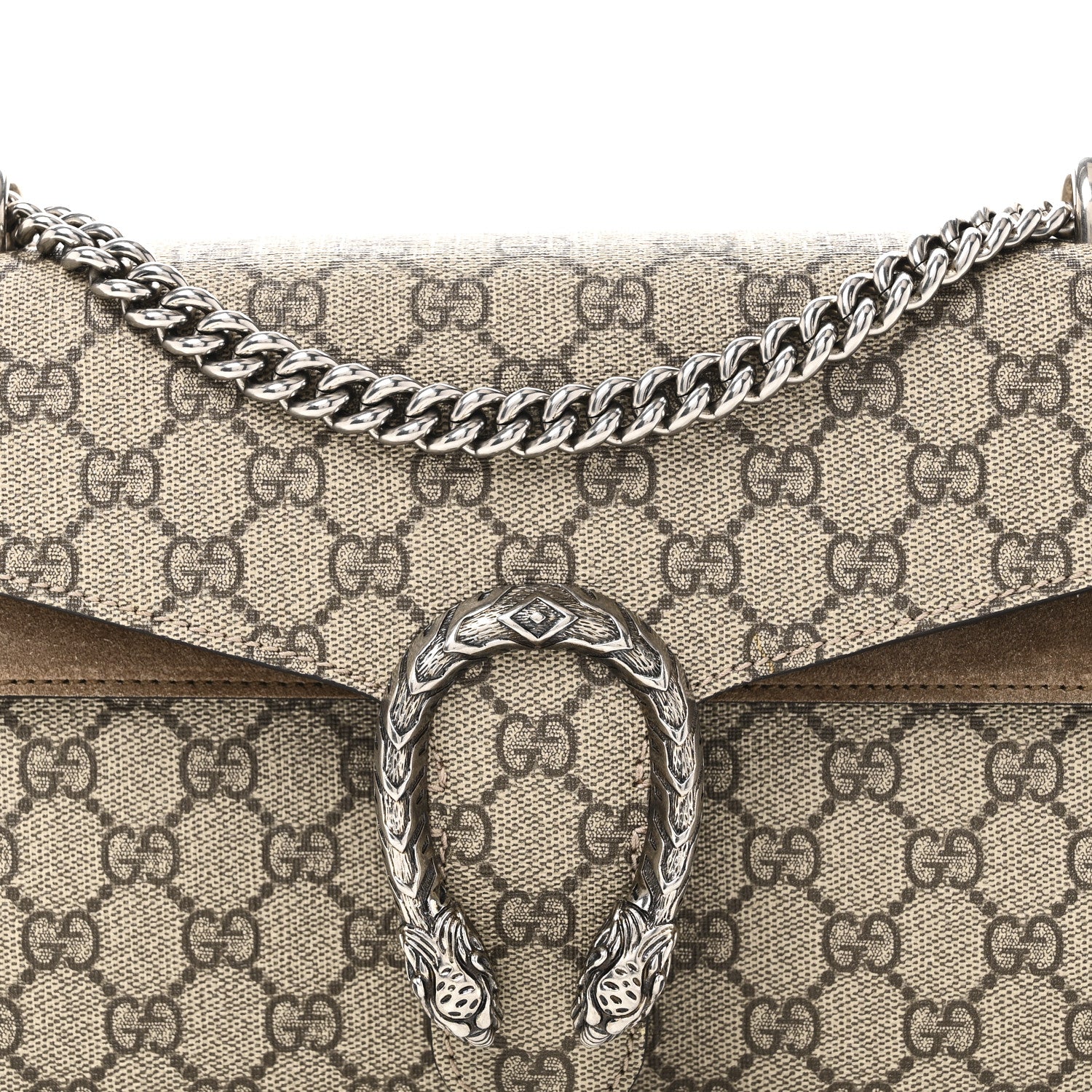 GG Supreme Monogram Small Dionysus Shoulder Bag Taupe - Image 8