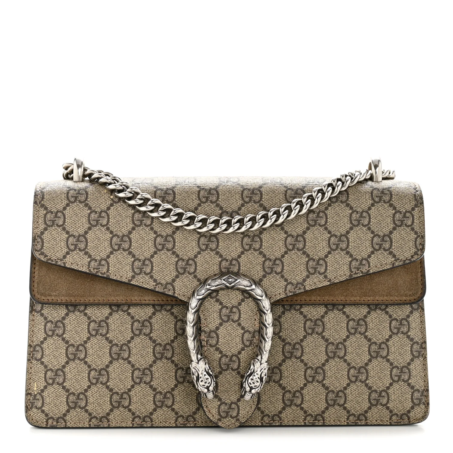 GG Supreme Monogram Small Dionysus Shoulder Bag Taupe