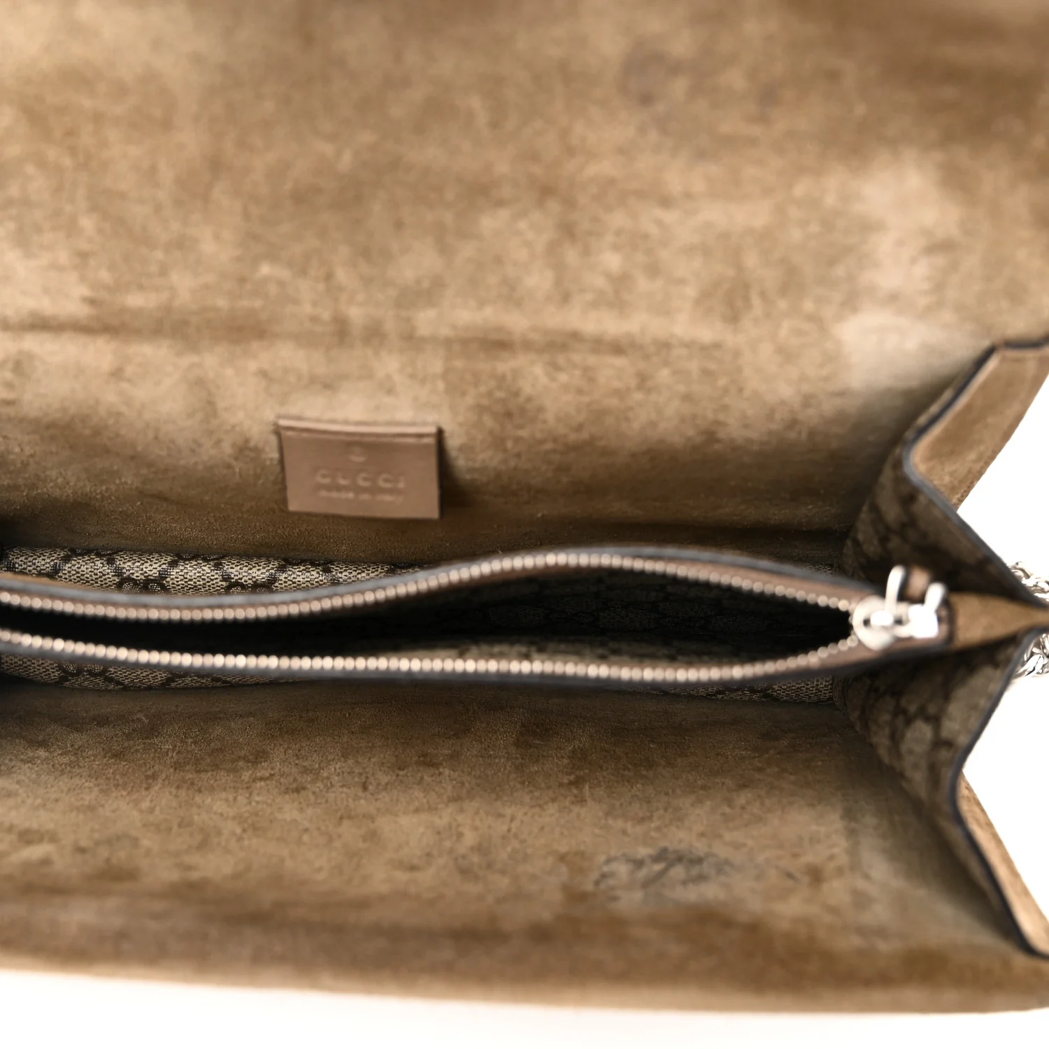 GG Supreme Monogram Small Dionysus Shoulder Bag Taupe - Image 5