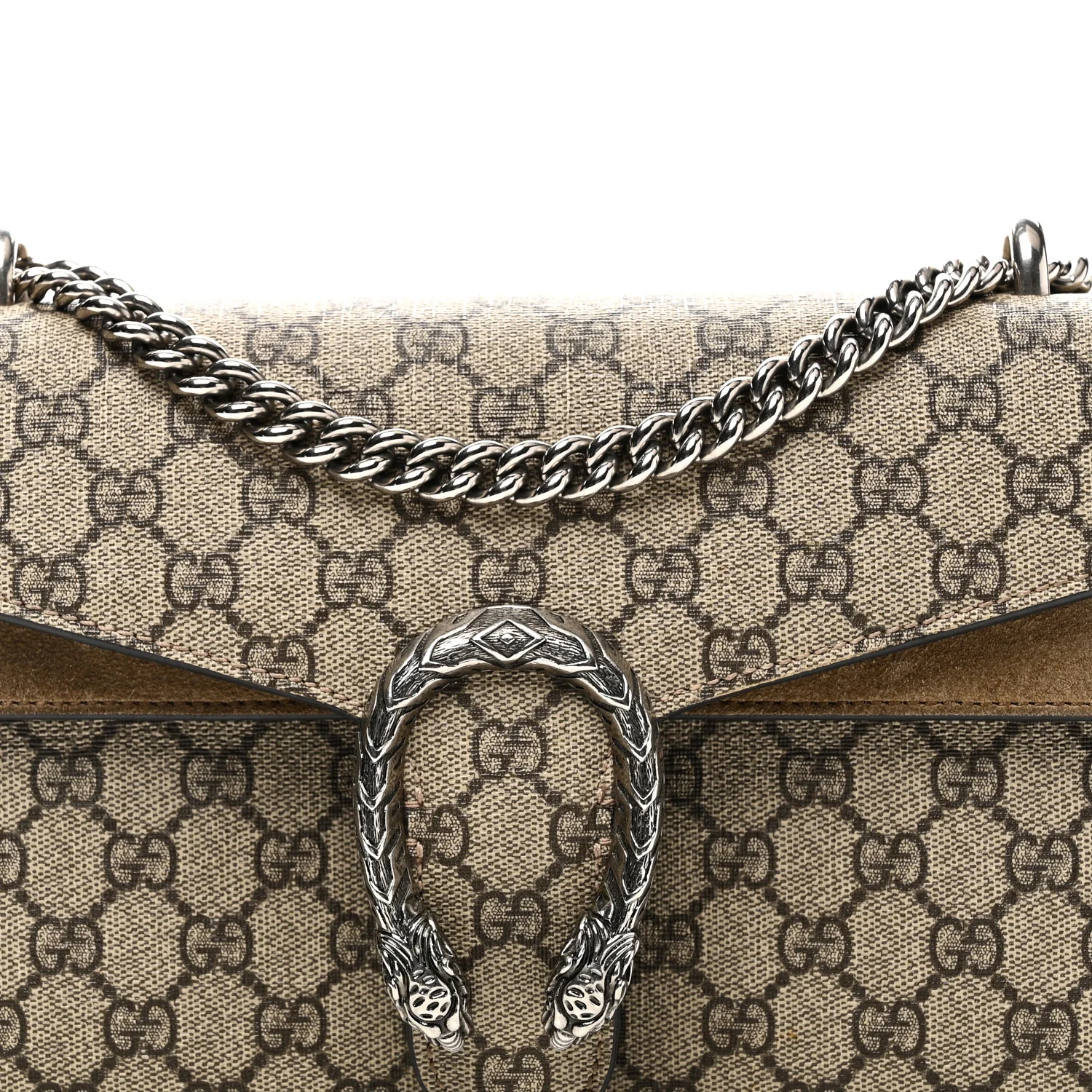 GG Supreme Monogram Small Dionysus Shoulder Bag Taupe - Image 8