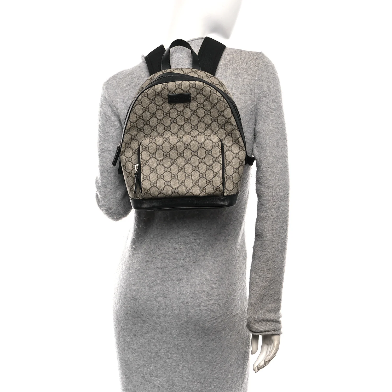 GG Supreme Monogram Small Eden Day Backpack Black - Image 3