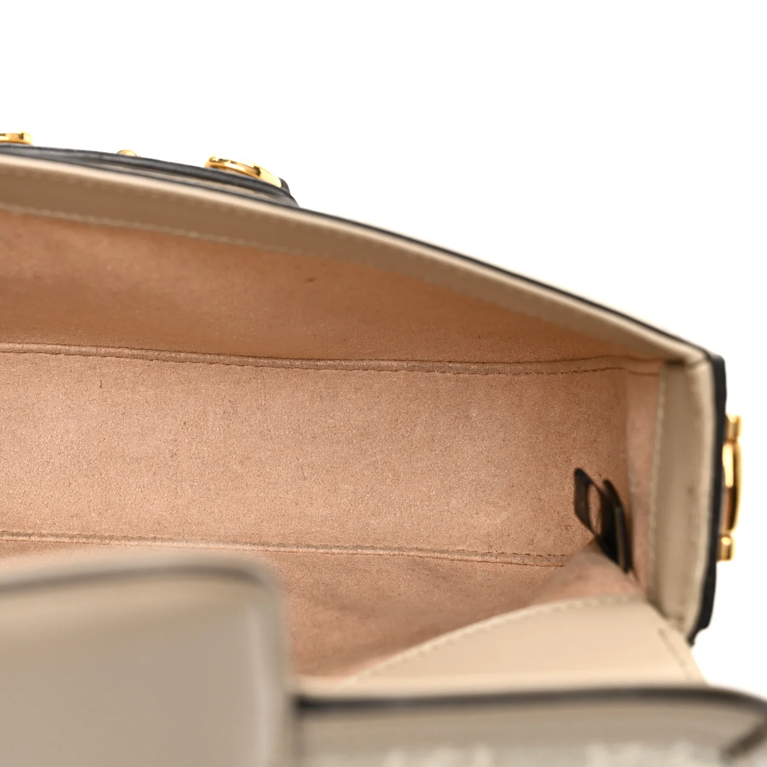 GG Supreme Monogram Small Horsebit 1955 Chain Shoulder Bag Beige Mystic White - Image 5
