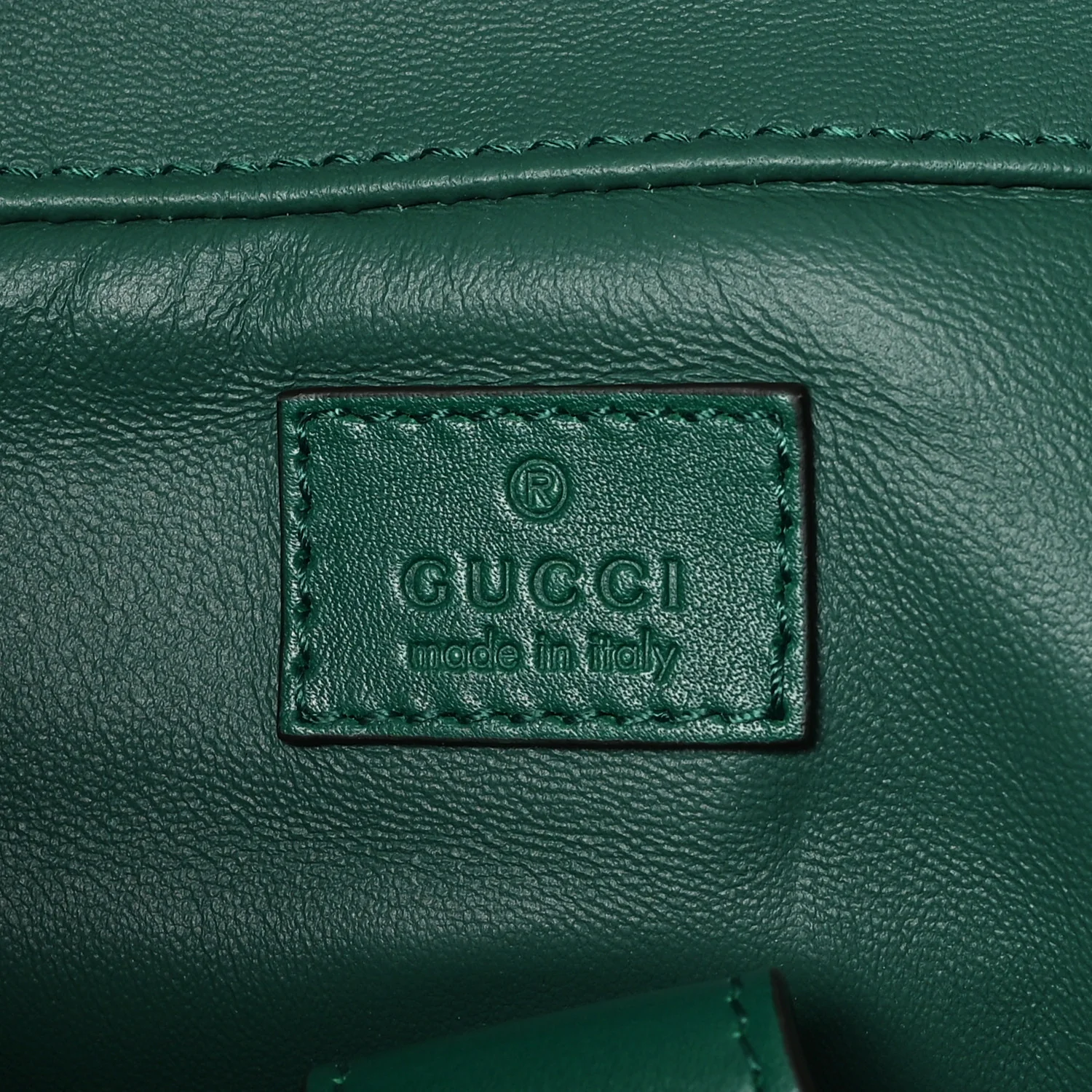 GG Supreme Monogram Snakeskin Ophidia Double Buckle Backpack Brown Green - Image 6