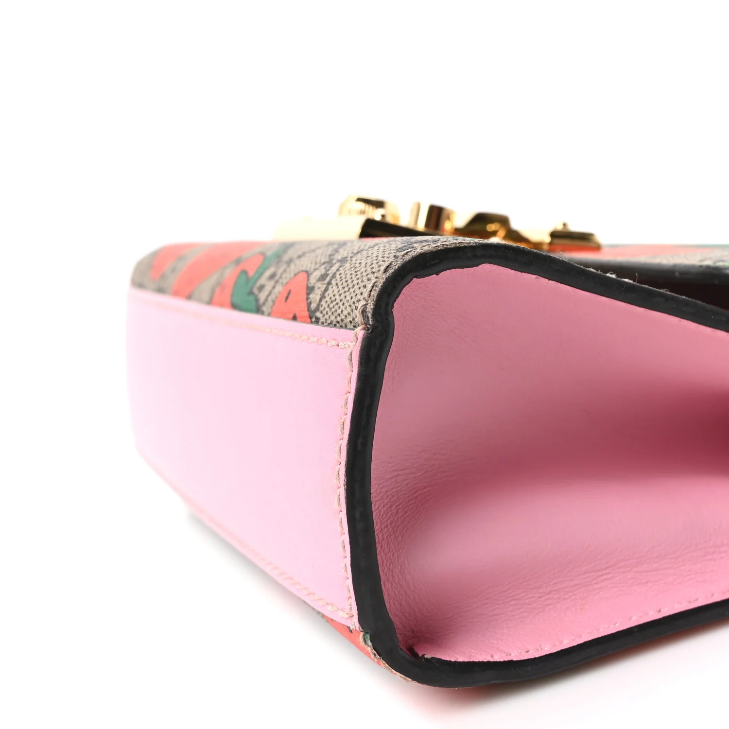GG Supreme Monogram Strawberry Small Padlock Shoulder Bag - Image 10