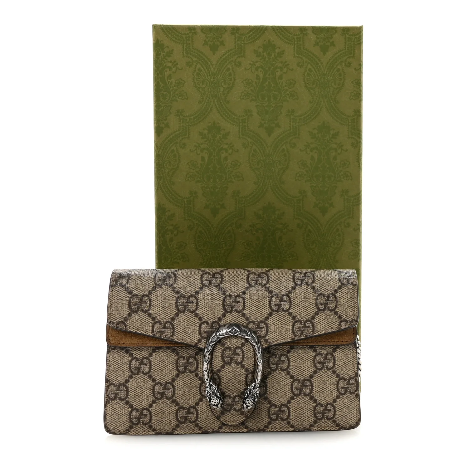 GG Supreme Monogram Super Mini Dionysus Shoulder Bag Taupe - Image 10
