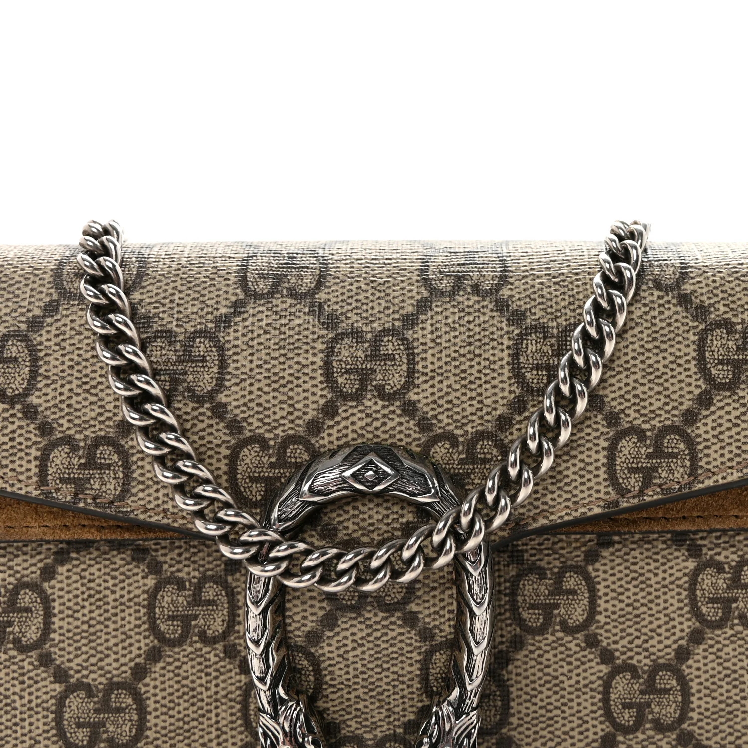GG Supreme Monogram Super Mini Dionysus Shoulder Bag Taupe - Image 7