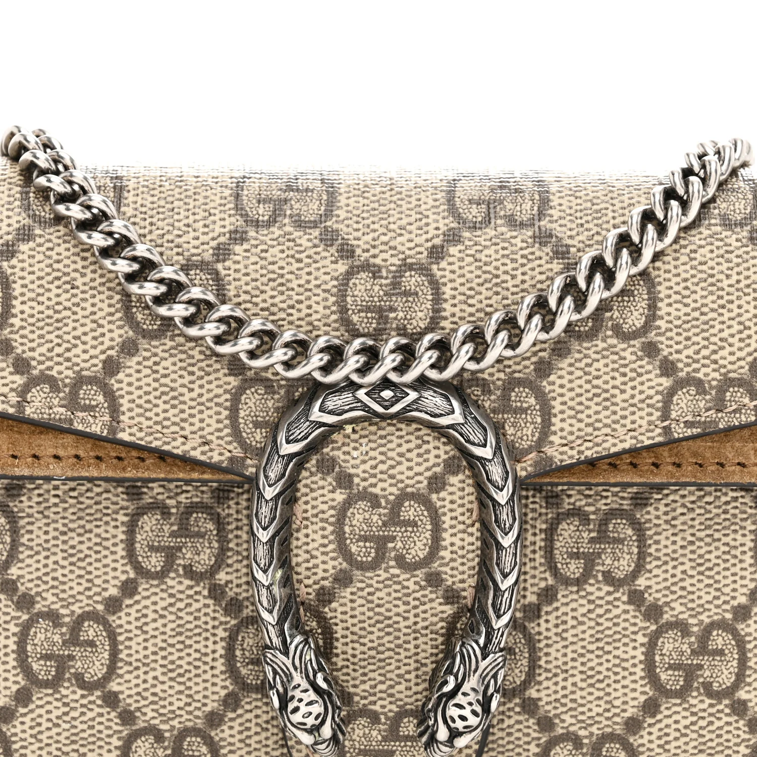 GG Supreme Monogram Super Mini Dionysus Shoulder Bag Taupe - Image 7