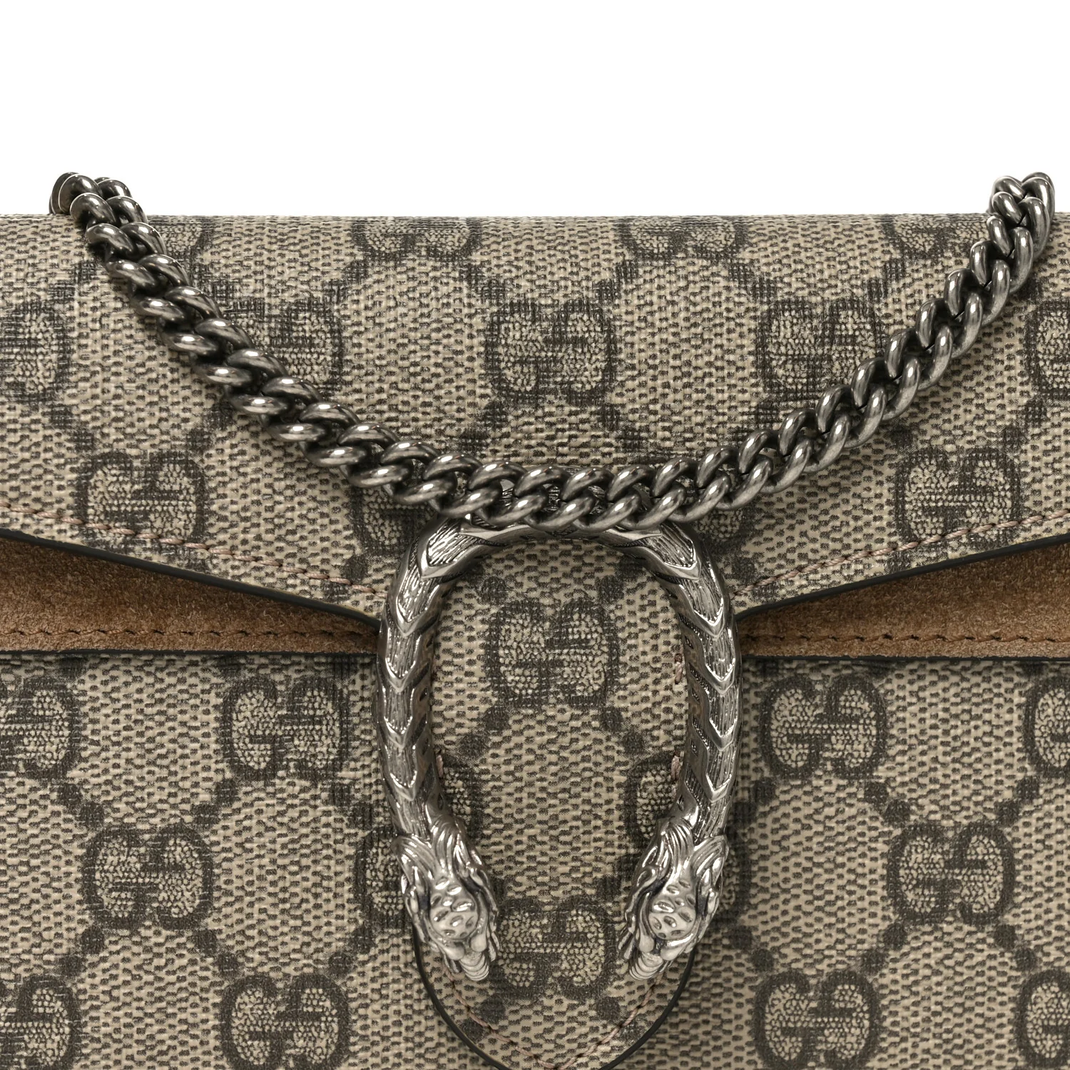 GG Supreme Monogram Super Mini Dionysus Shoulder Bag Taupe - Image 7