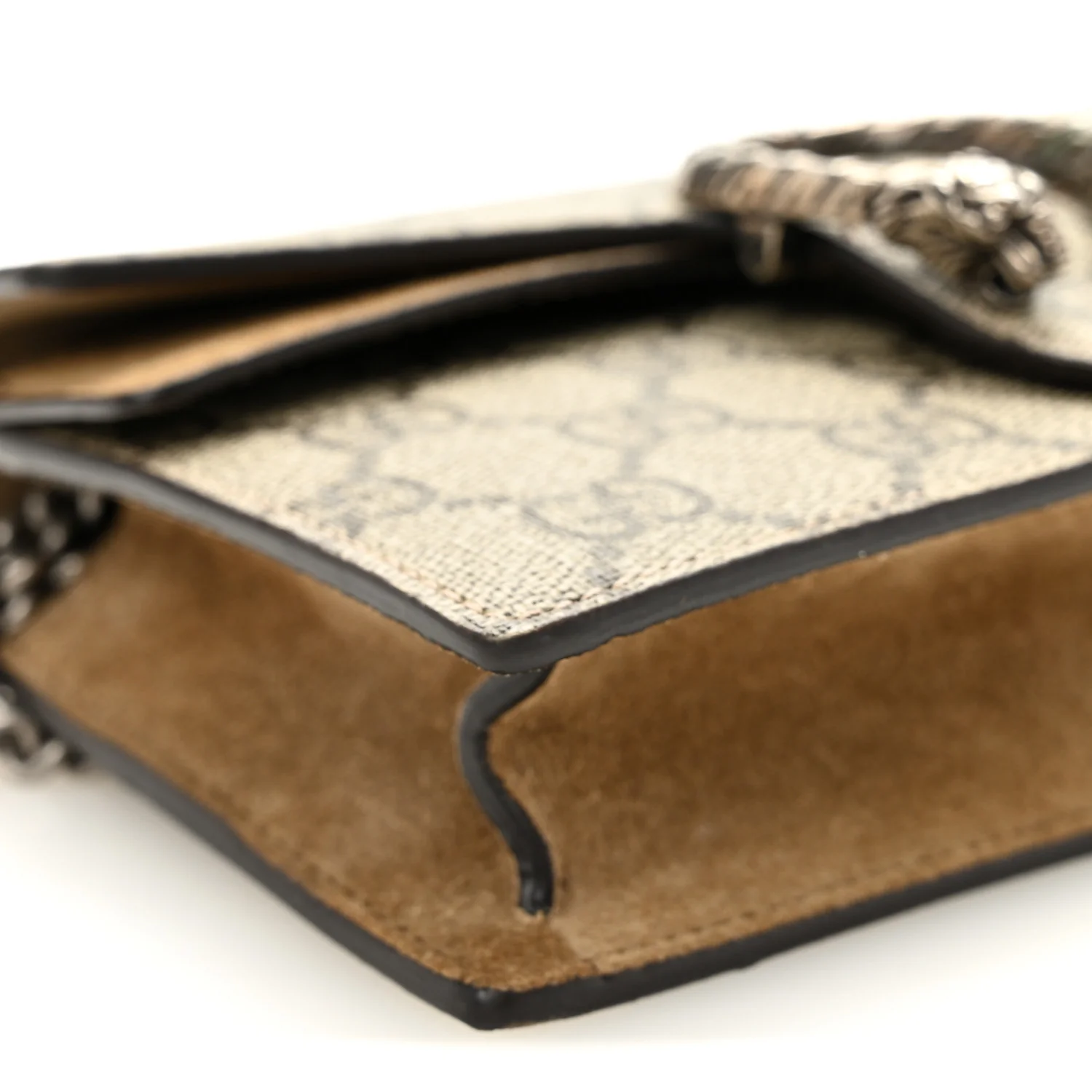 GG Supreme Monogram Super Mini Dionysus Shoulder Bag Taupe - Image 9
