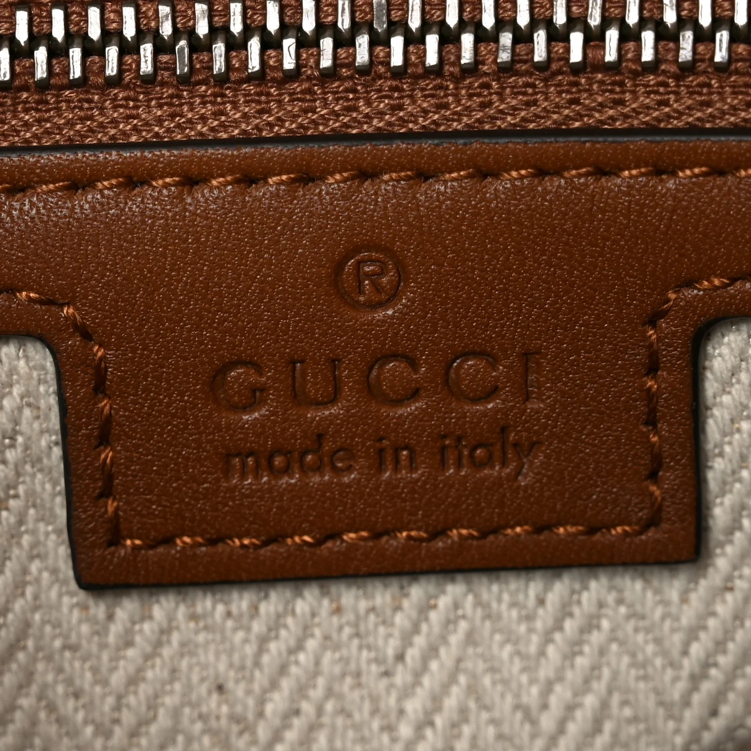 GG Supreme Monogram Textured Calfskin Emblem Small Crossbody Beige Ebony Old Sundial - Image 6