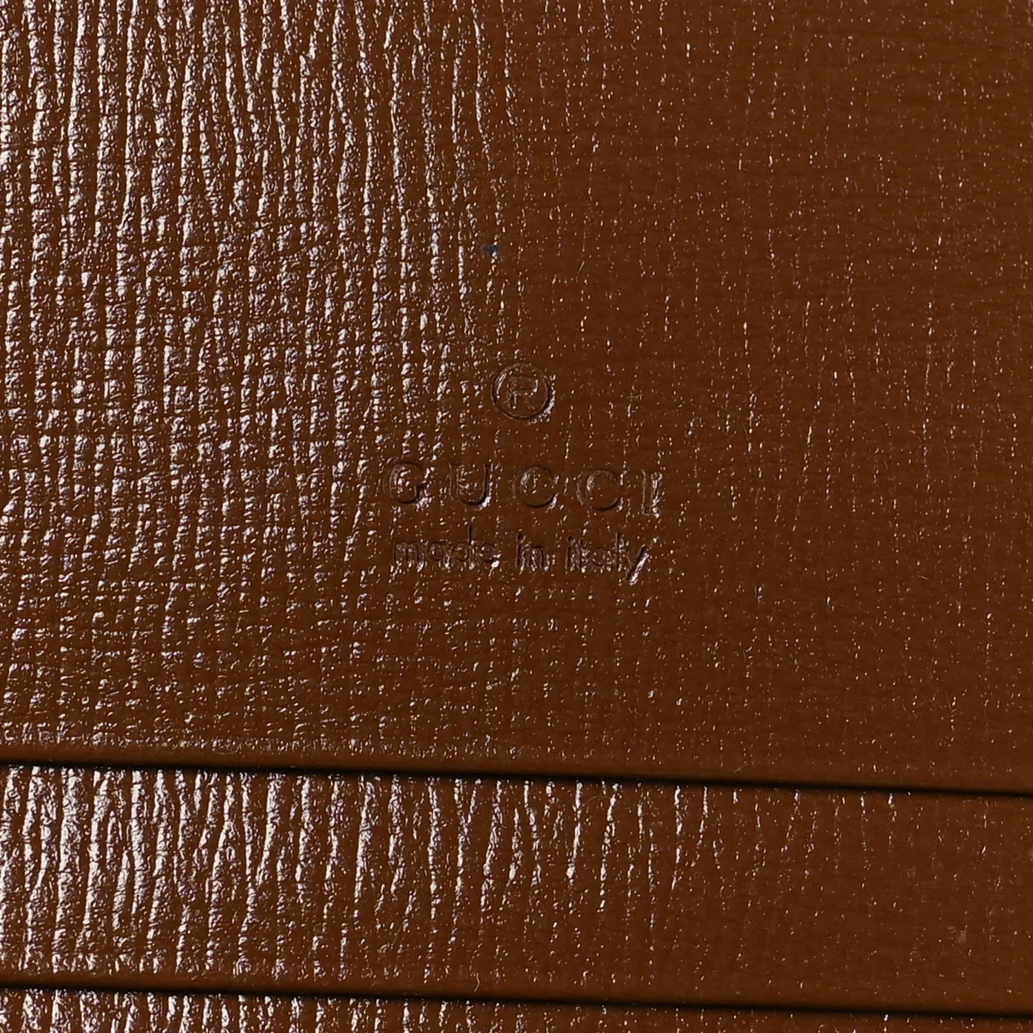 GG Supreme Monogram Textured Calfskin Web Jackie 1961 Card Case Beige Ebony Brown Sugar - Image 6