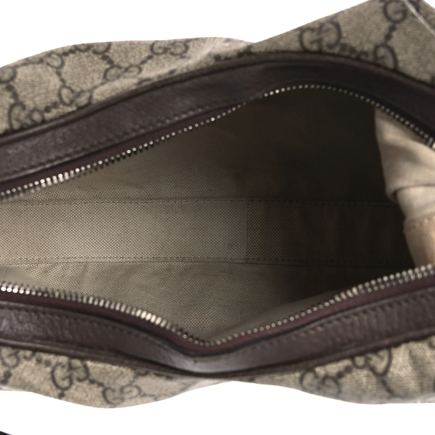GG Supreme Monogram Textured Calfskin Web Large Attache Shoulder Bag Beige Ebony New Acero - Image 5