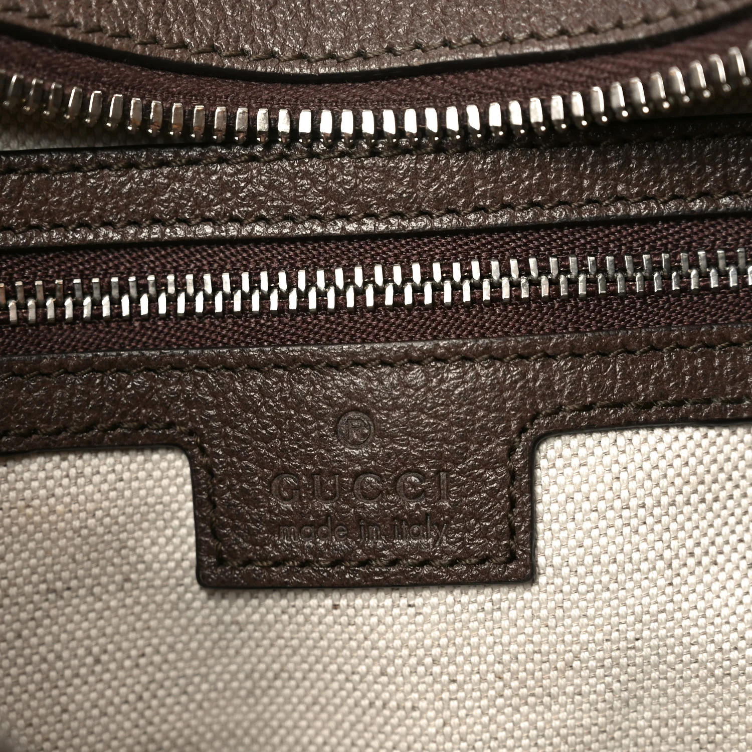 GG Supreme Monogram Textured Calfskin Web Large Attache Shoulder Bag Beige Ebony New Acero - Image 6