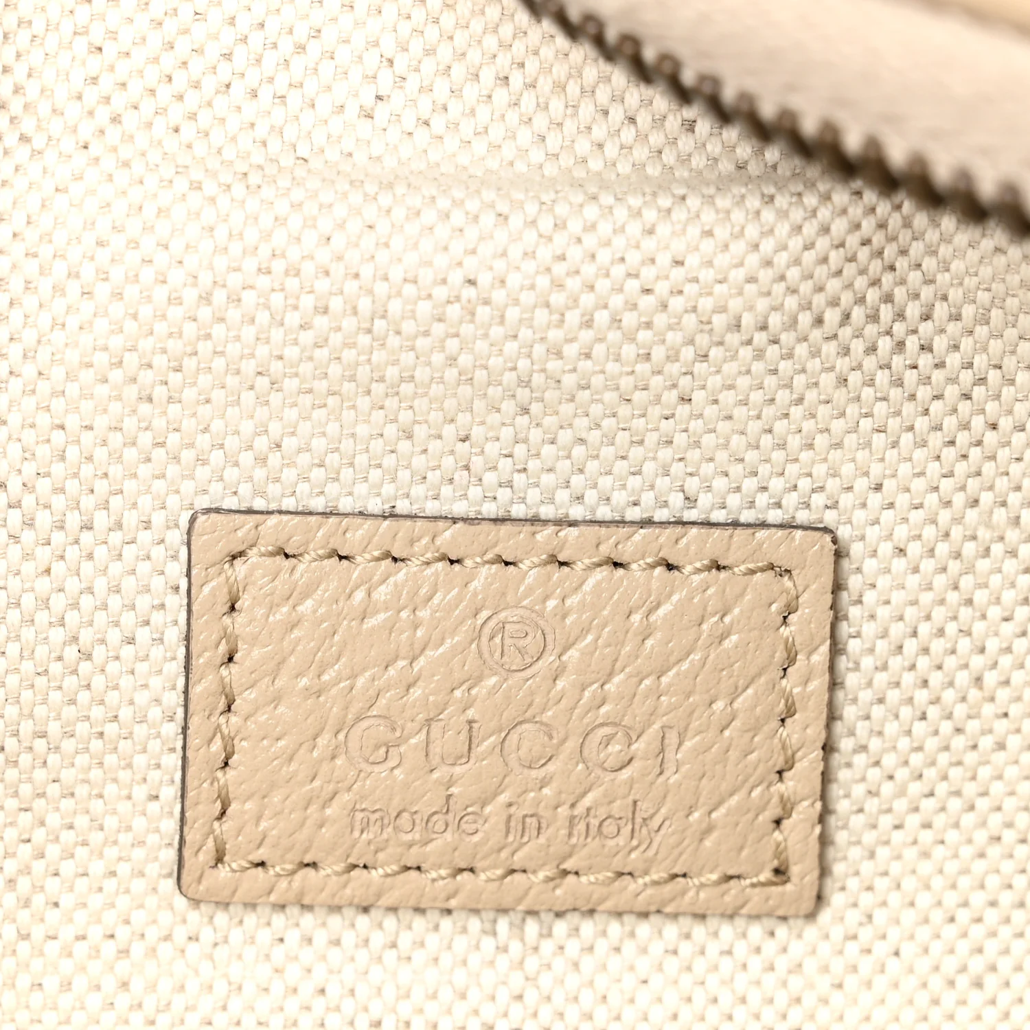 GG Supreme Monogram Textured Calfskin Web Retro Interlocking G Belt Bag Beige Mystic White Oatmeal - Image 6