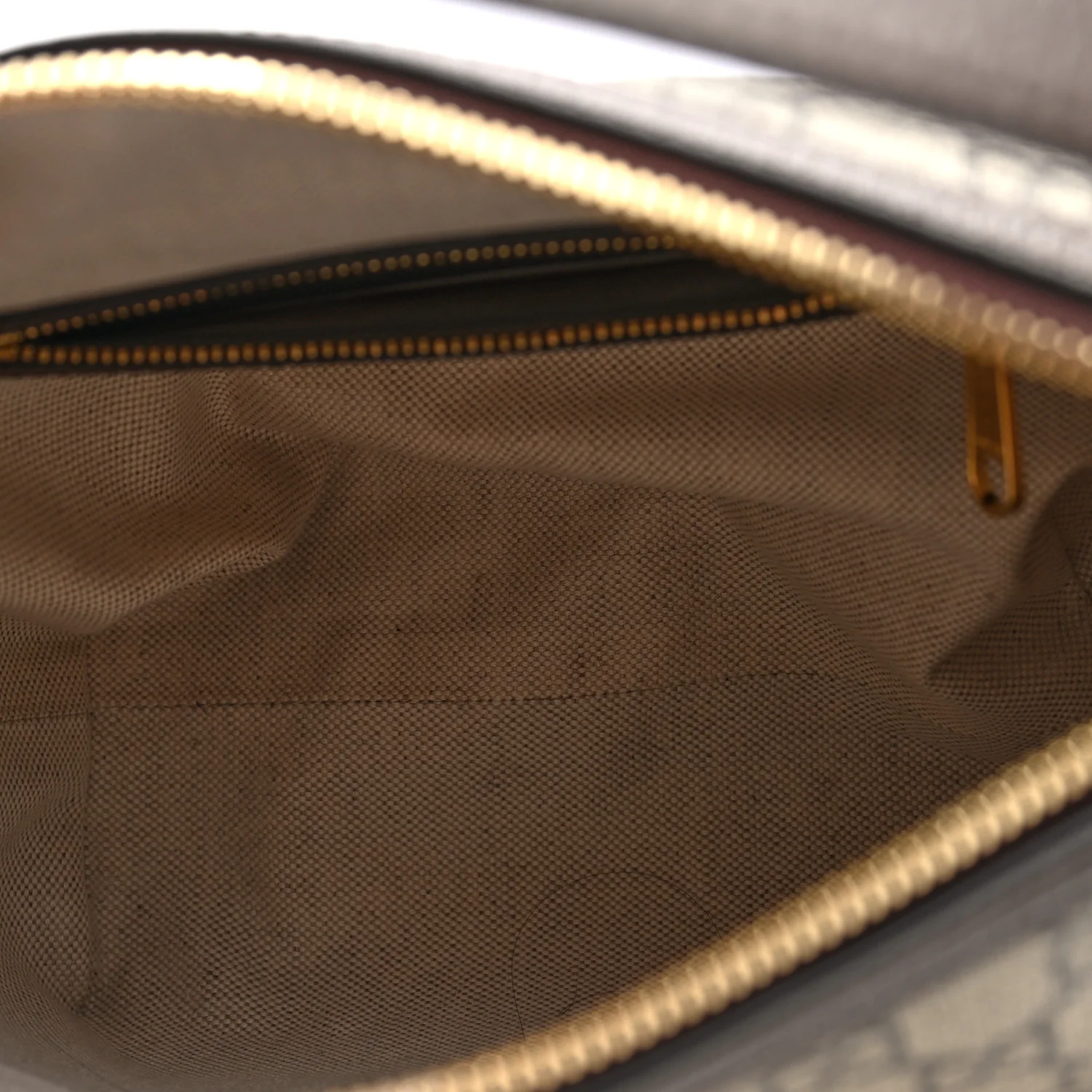 GG Supreme Monogram Textured Calfskin Web Super Mini Ophidia Shoulder Bag Beige Ebony New Acero - Image 5