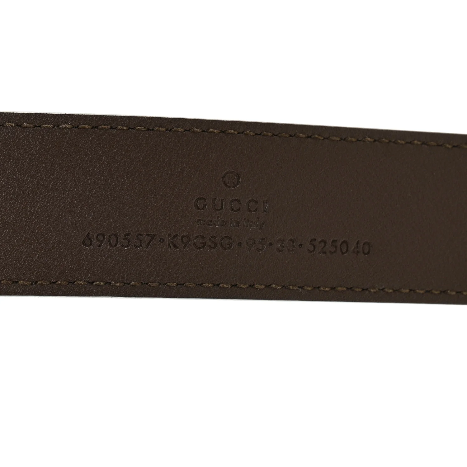GG Supreme Monogram Textured Dollar Calfskin Blondie 30mm Belt 95 38 Beige Ebony New Acero - Image 3
