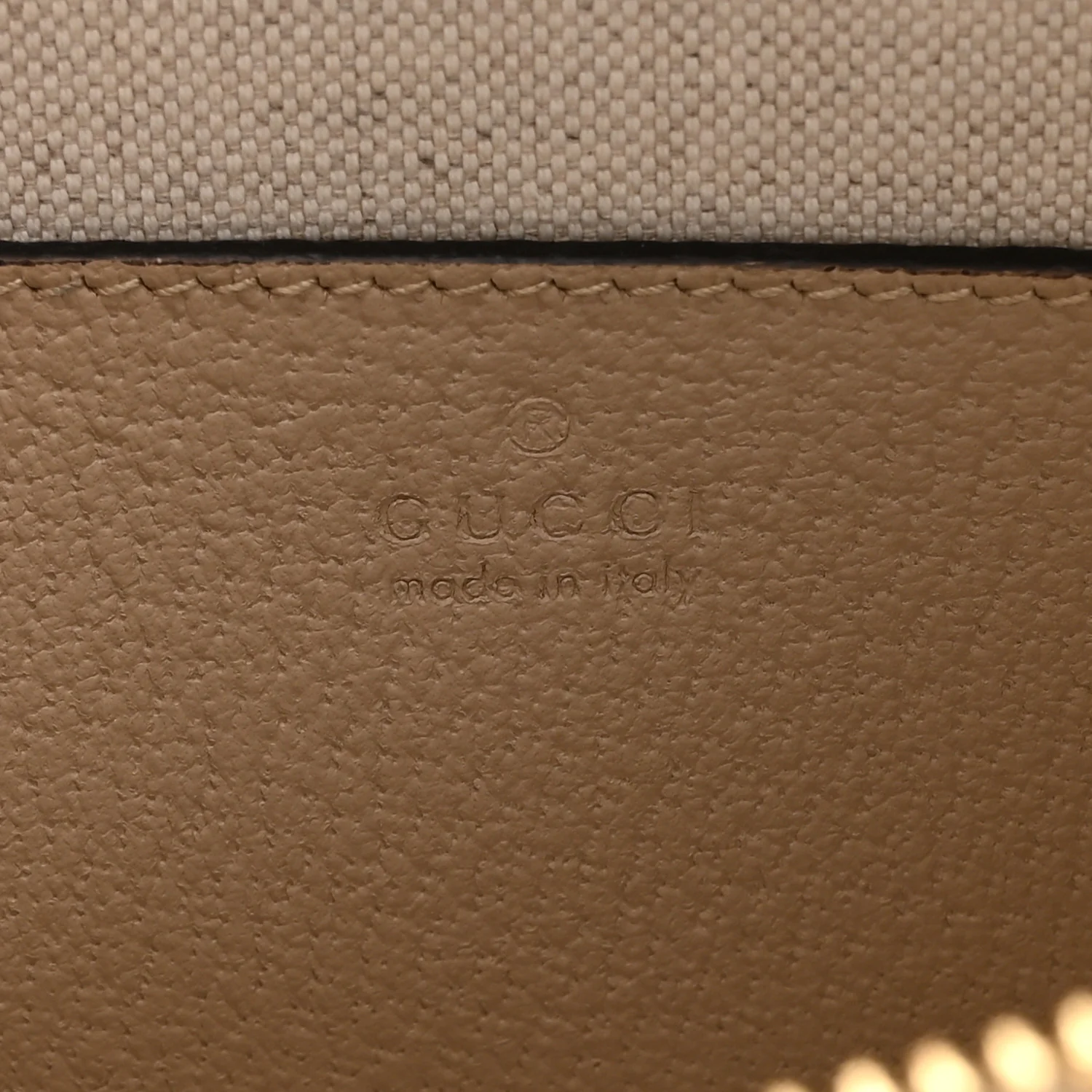 GG Supreme Monogram Textured Dollar Calfskin Mini Horsebit 1955 Top Handle Bag Beige Mystic White Oatmeal - Image 6
