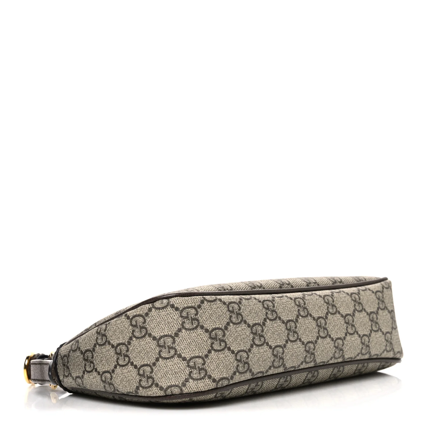 GG Supreme Monogram Textured Dollar Calfskin Small Ophidia Hobo Beige Ebony New Acero - Image 4