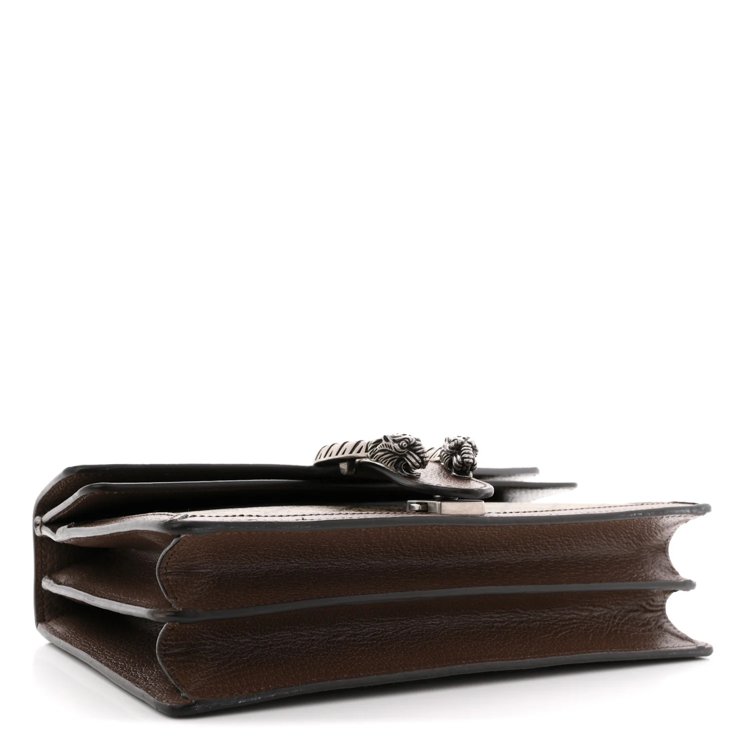 GG Supreme Monogram Textured Dollar Calfskin Top Handle Dionysus Shoulder Bag Beige Ebony New Acero - Image 4