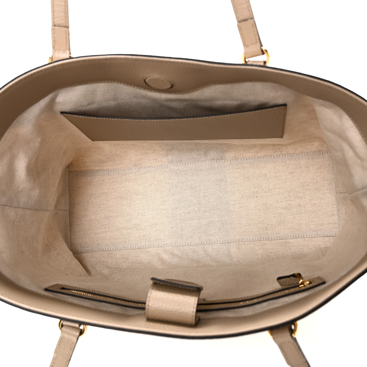 GG Supreme Monogram Textured Dollar Calfskin Web Medium Ophidia Shopping Tote Beige Mystic White Oatmeal - Image 5