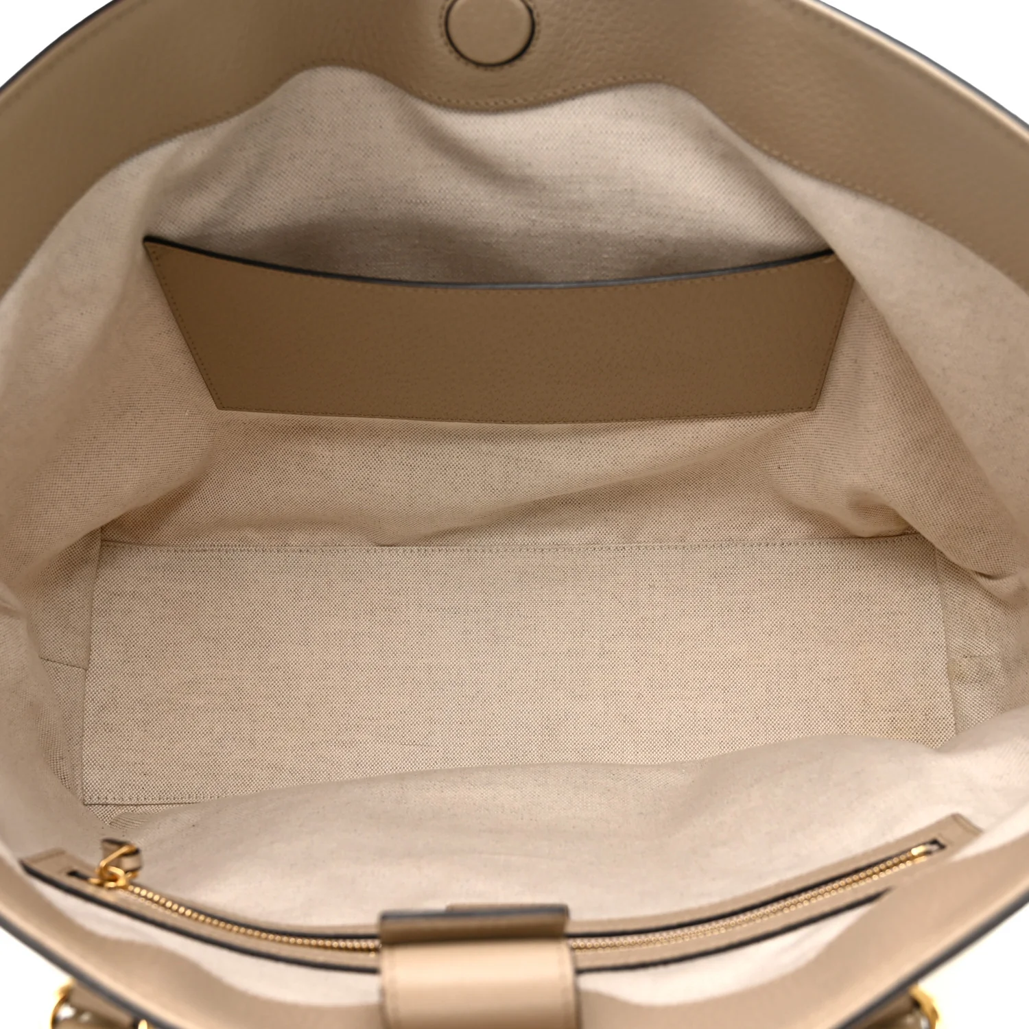 GG Supreme Monogram Textured Dollar Calfskin Web Medium Ophidia Shopping Tote Beige Mystic White Oatmeal - Image 5