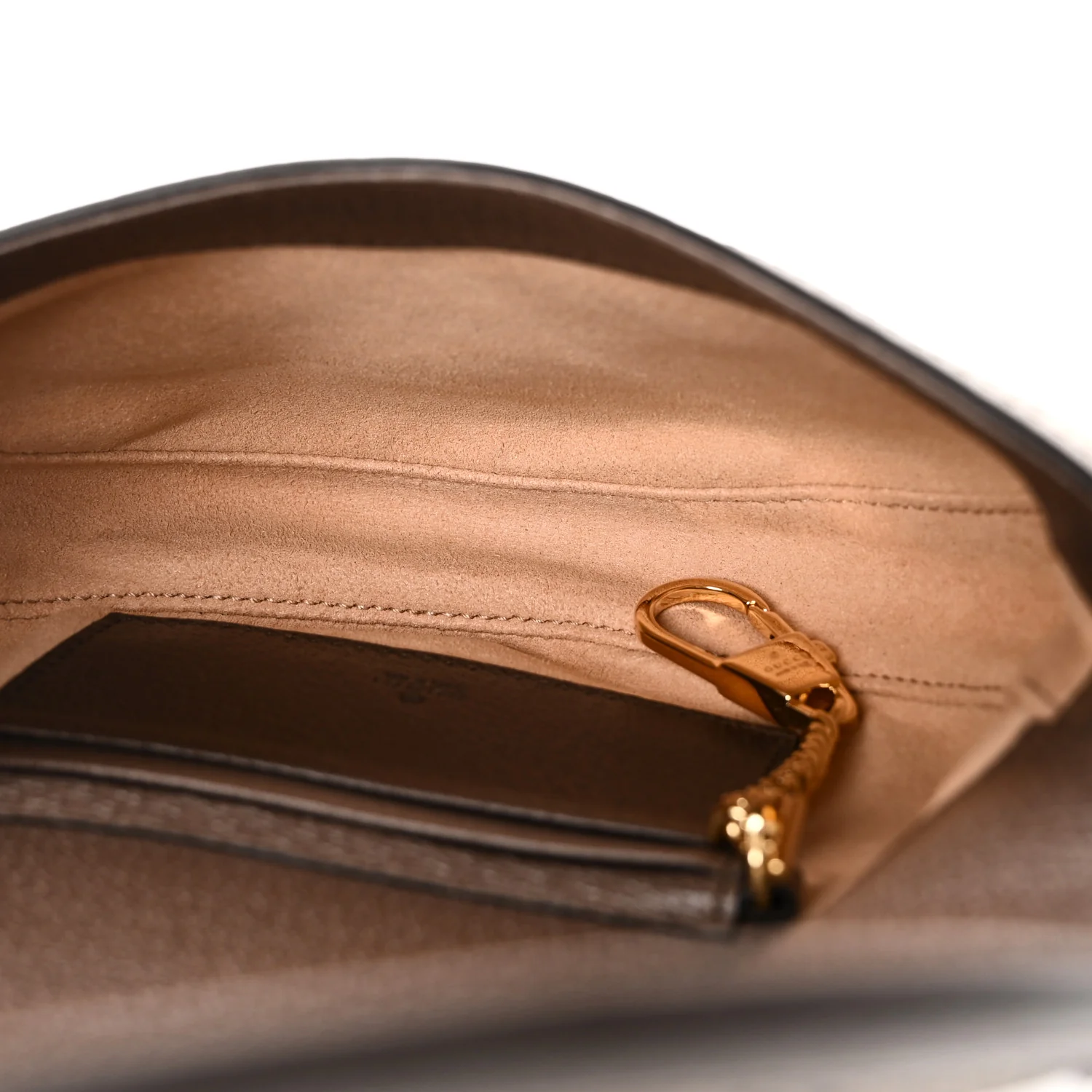 GG Supreme Monogram Textured Dollar Calfskin Web Mini Ophidia Flap Shoulder Bag Beige Ebony New Acero - Image 5