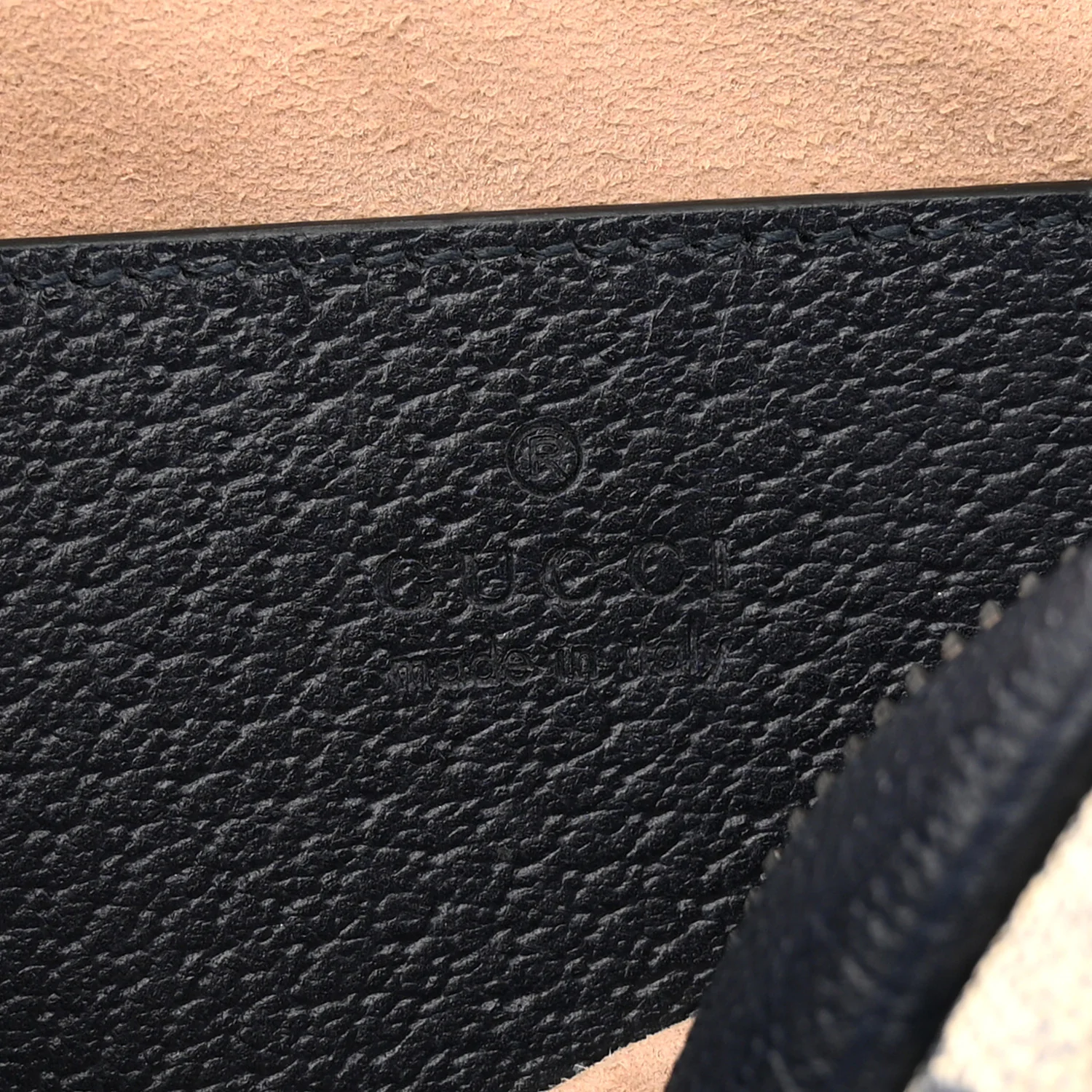 GG Supreme Monogram Textured Dollar Calfskin Web Mini Ophidia Shoulder Bag Beige Blue - Image 6