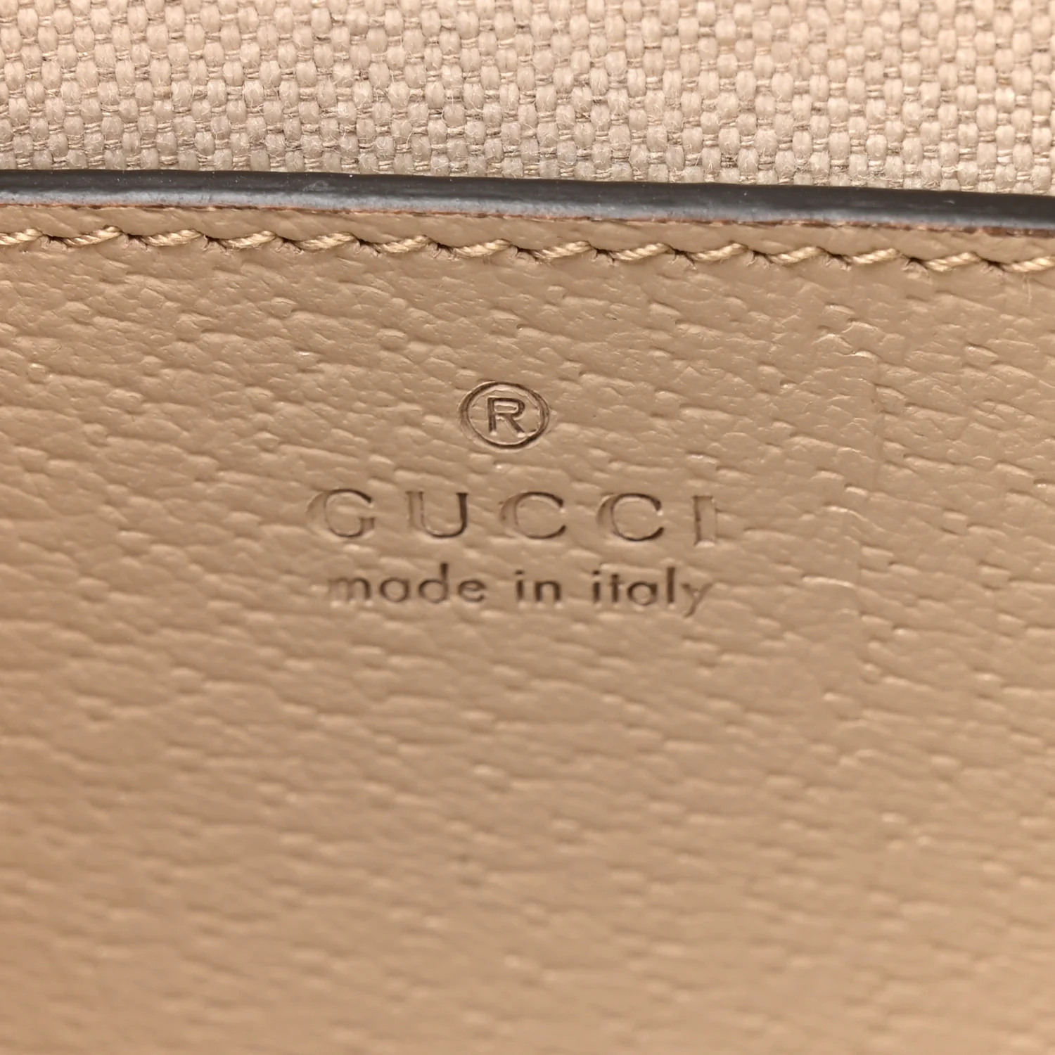 GG Supreme Monogram Textured Dollar Calfskin Web Ophidia Mini Top Handle Bag Beige Mystic White Oatmeal - Image 6
