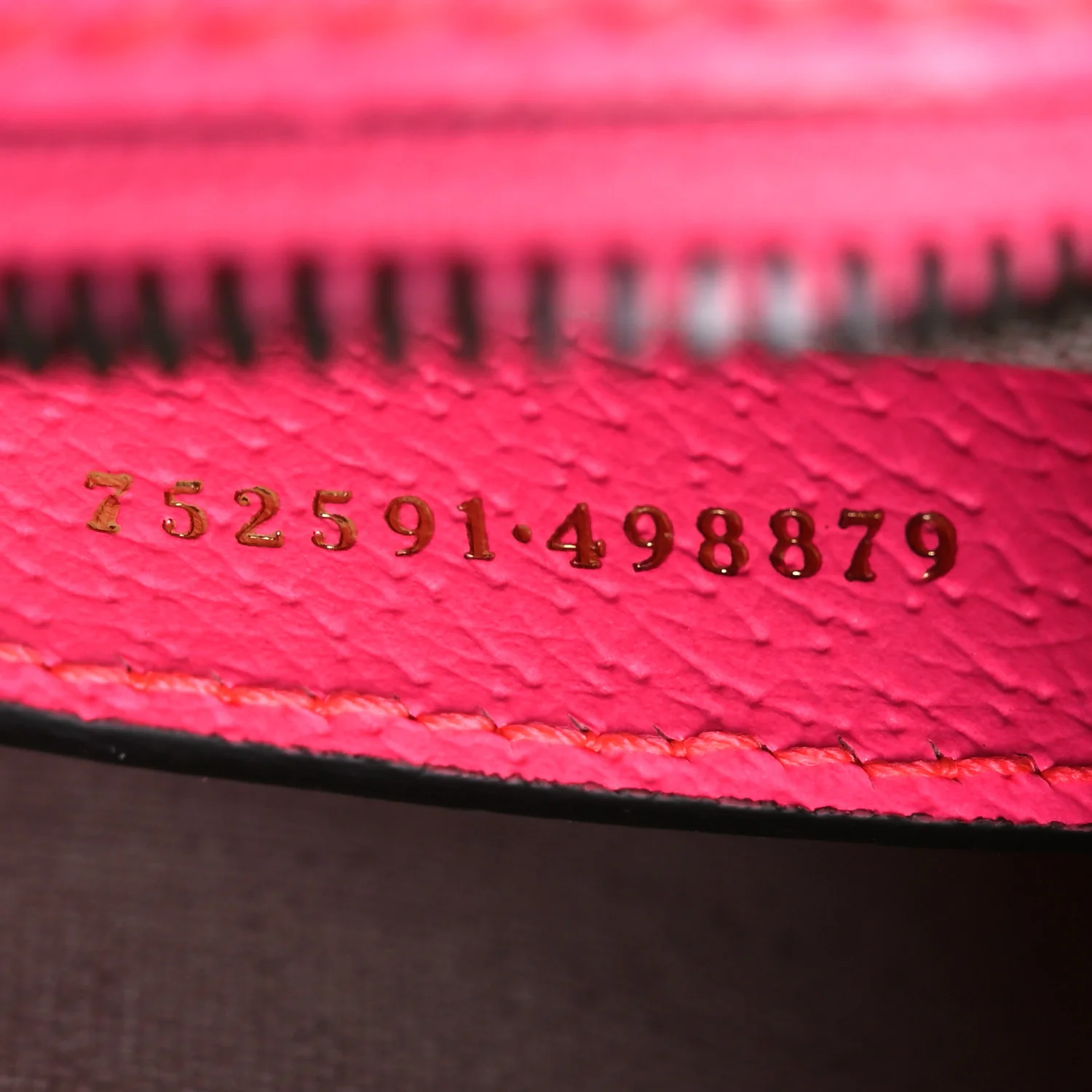 GG Supreme Monogram Textured Dollar Calfskin Web Ophidia Small Crossbody Bag Beige Ebony Fuchsia - Image 7