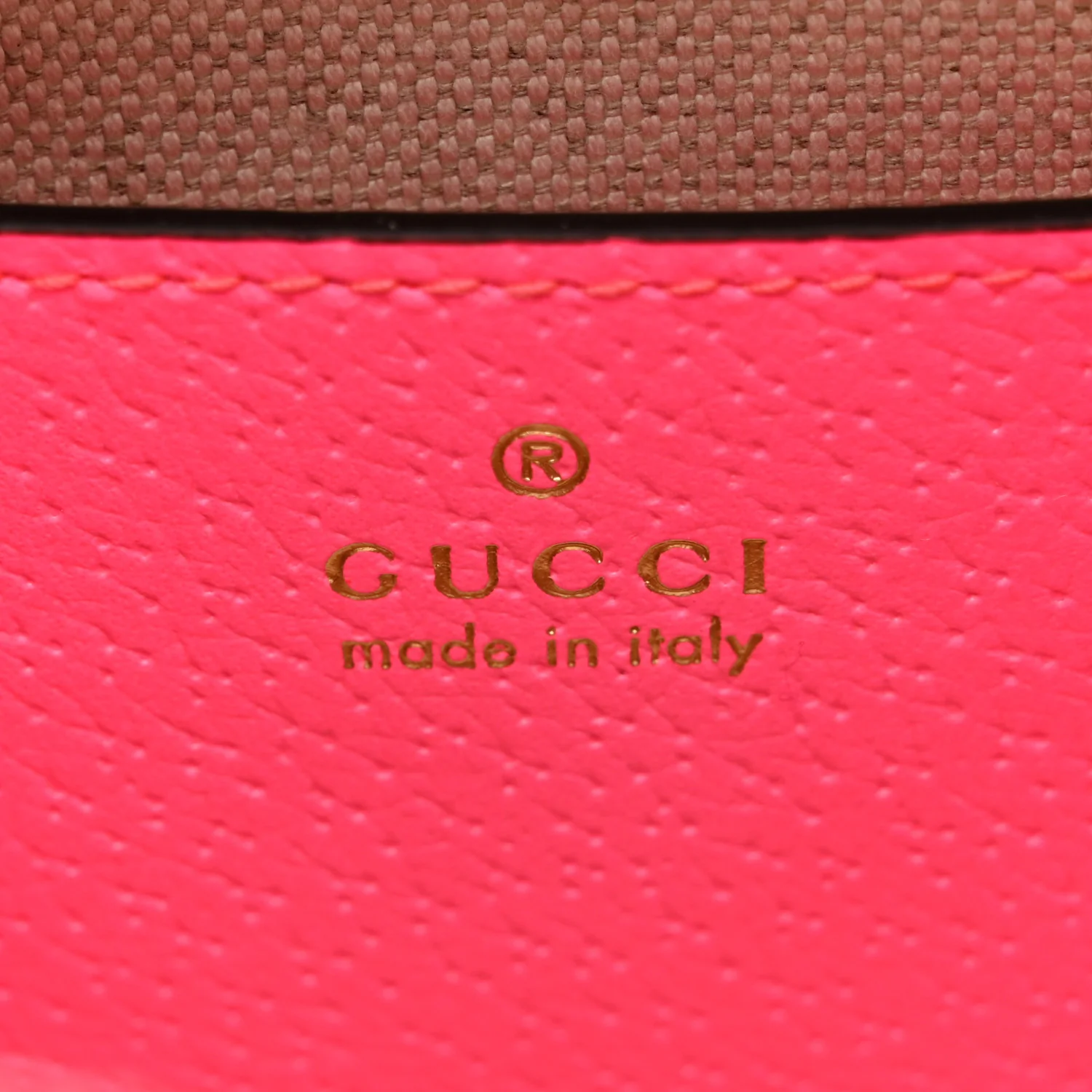 GG Supreme Monogram Textured Dollar Calfskin Web Ophidia Small Crossbody Bag Beige Ebony Fuchsia - Image 6