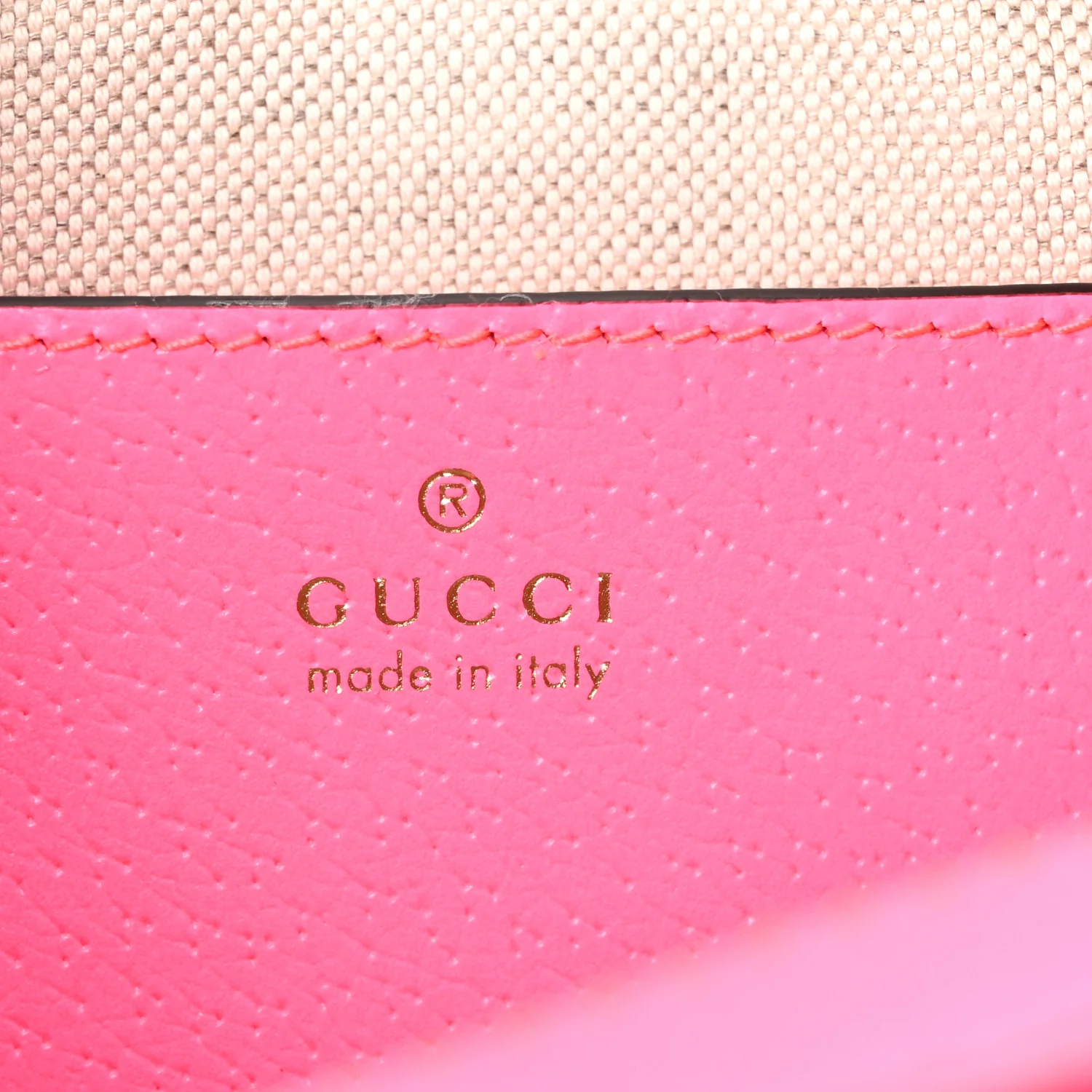 GG Supreme Monogram Textured Dollar Calfskin Web Ophidia Small Crossbody Bag Beige Ebony Fuchsia - Image 6