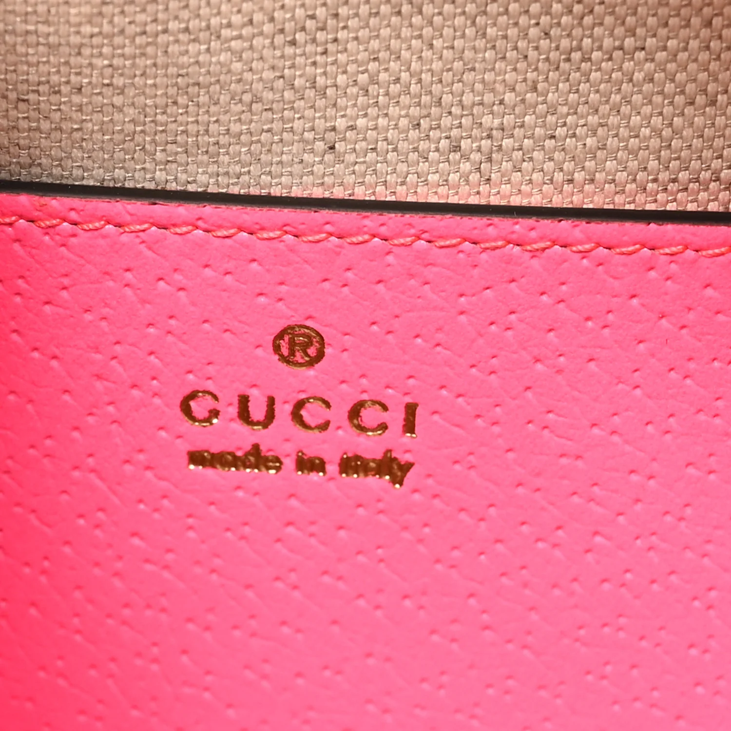 GG Supreme Monogram Textured Dollar Calfskin Web Ophidia Small Crossbody Bag Beige Ebony Fuchsia - Image 6