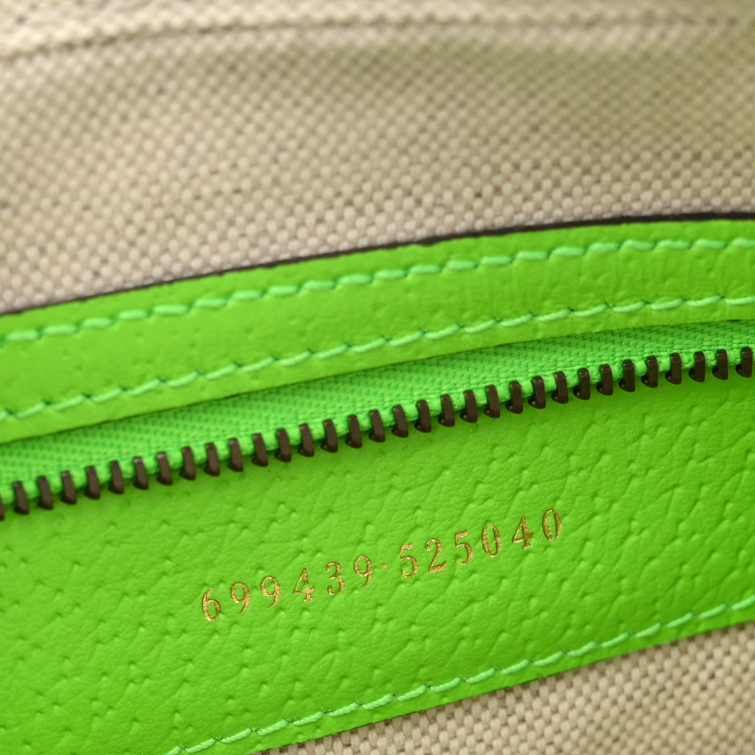 GG Supreme Monogram Textured Dollar Calfskin Web Ophidia Wristlet Shoulder Bag Beige Ebony Green - Image 7