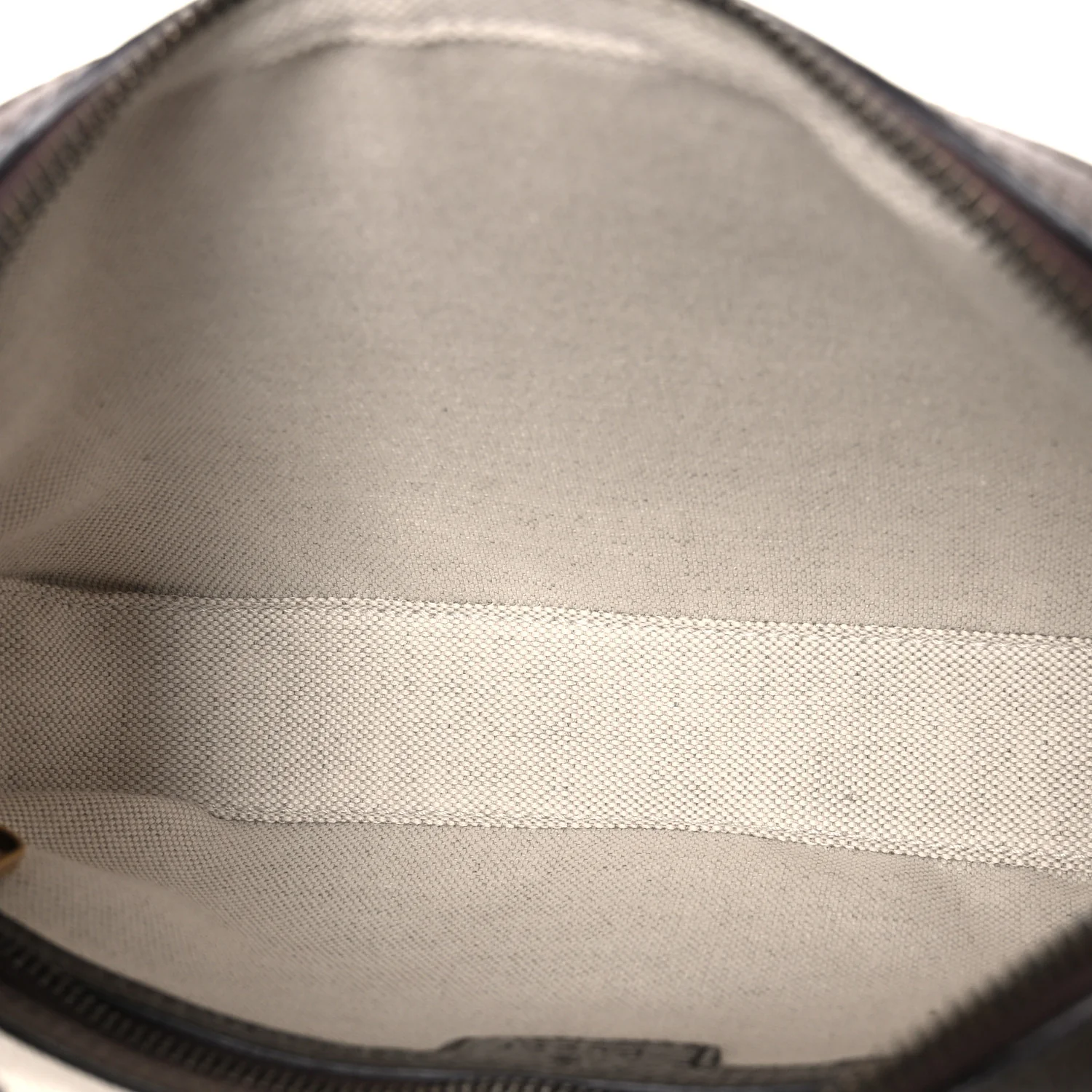 GG Supreme Monogram Textured Dollar Calfskin Web Ophidia Wristlet Shoulder Bag Beige Ebony New Acero - Image 5