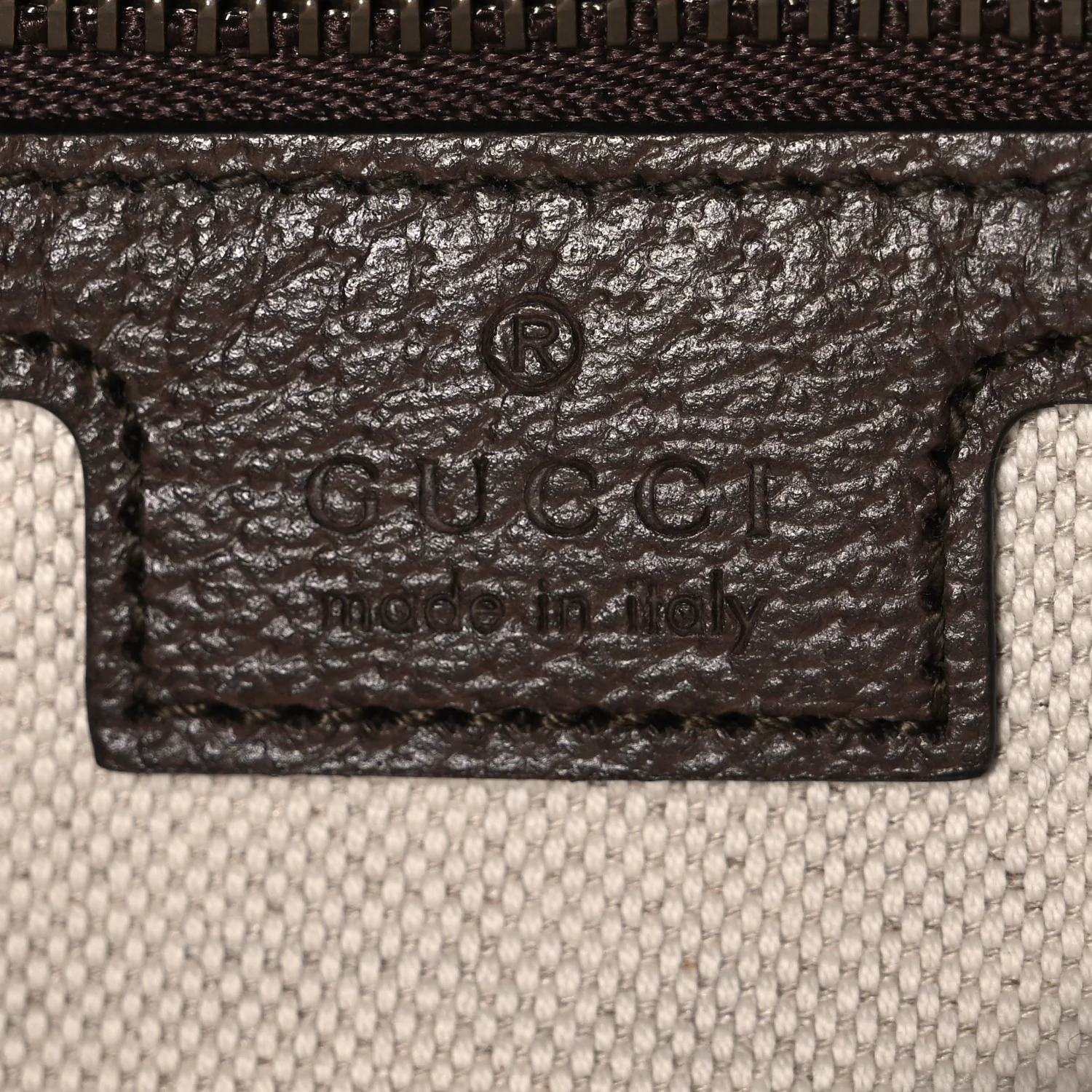 GG Supreme Monogram Textured Dollar Calfskin Web Ophidia Wristlet Shoulder Bag Beige Ebony New Acero - Image 6