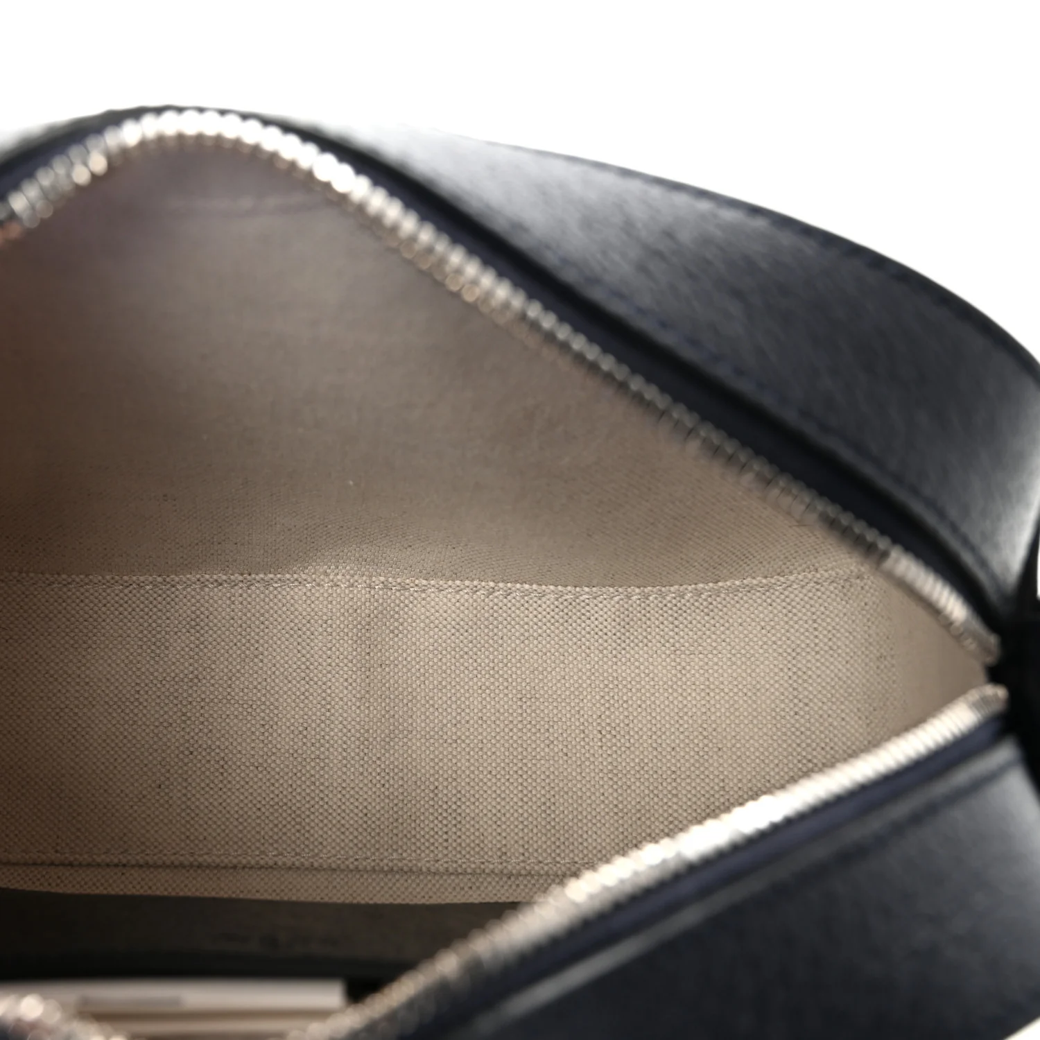 GG Supreme Monogram Textured Dollar Calfskin Web Small Ophidia Camera Bag Beige Blue - Image 5