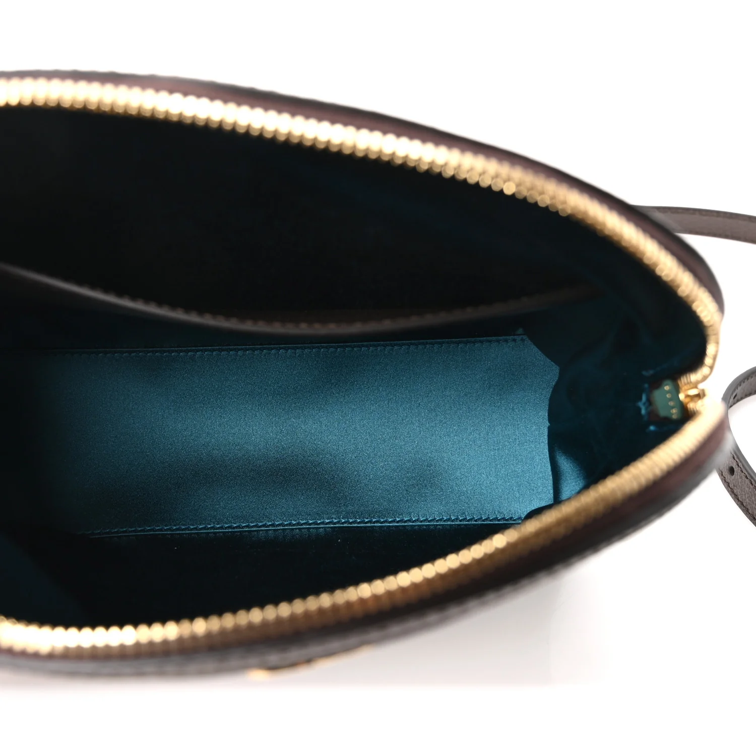 GG Supreme Monogram Textured Dollar Calfskin Web Small Ophidia Dome Shoulder Bag Beige Ebony New Acero - Image 5