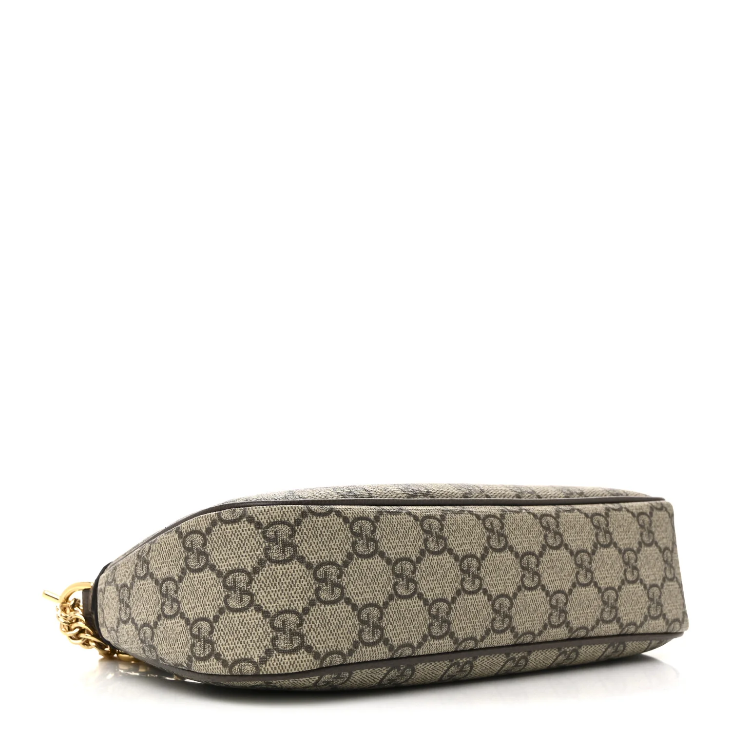 GG Supreme Monogram Textured Dollar Calfskin Web Small Ophidia GG Handbag Beige Ebony New Acero - Image 4
