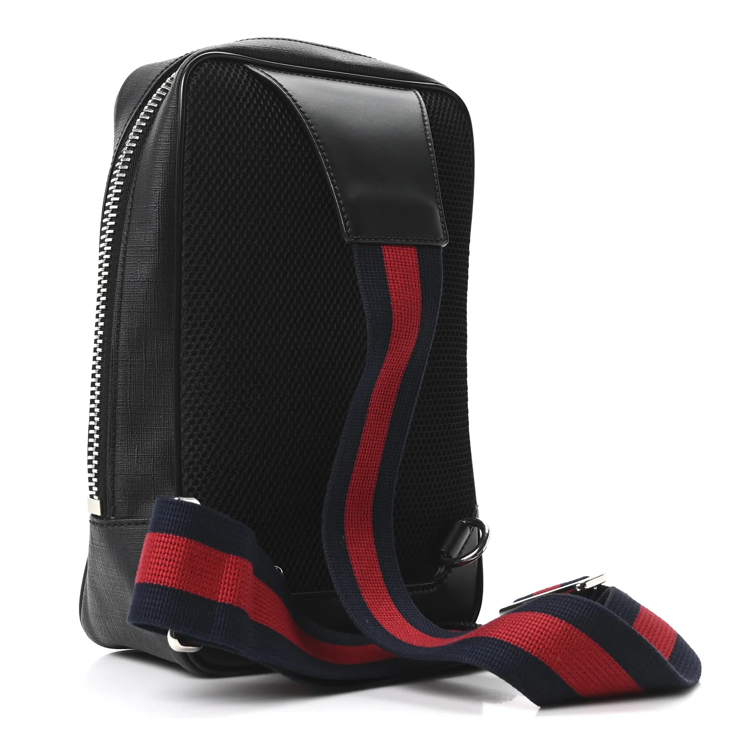GG Supreme Monogram Web Belt Bag Black Grey - Image 2