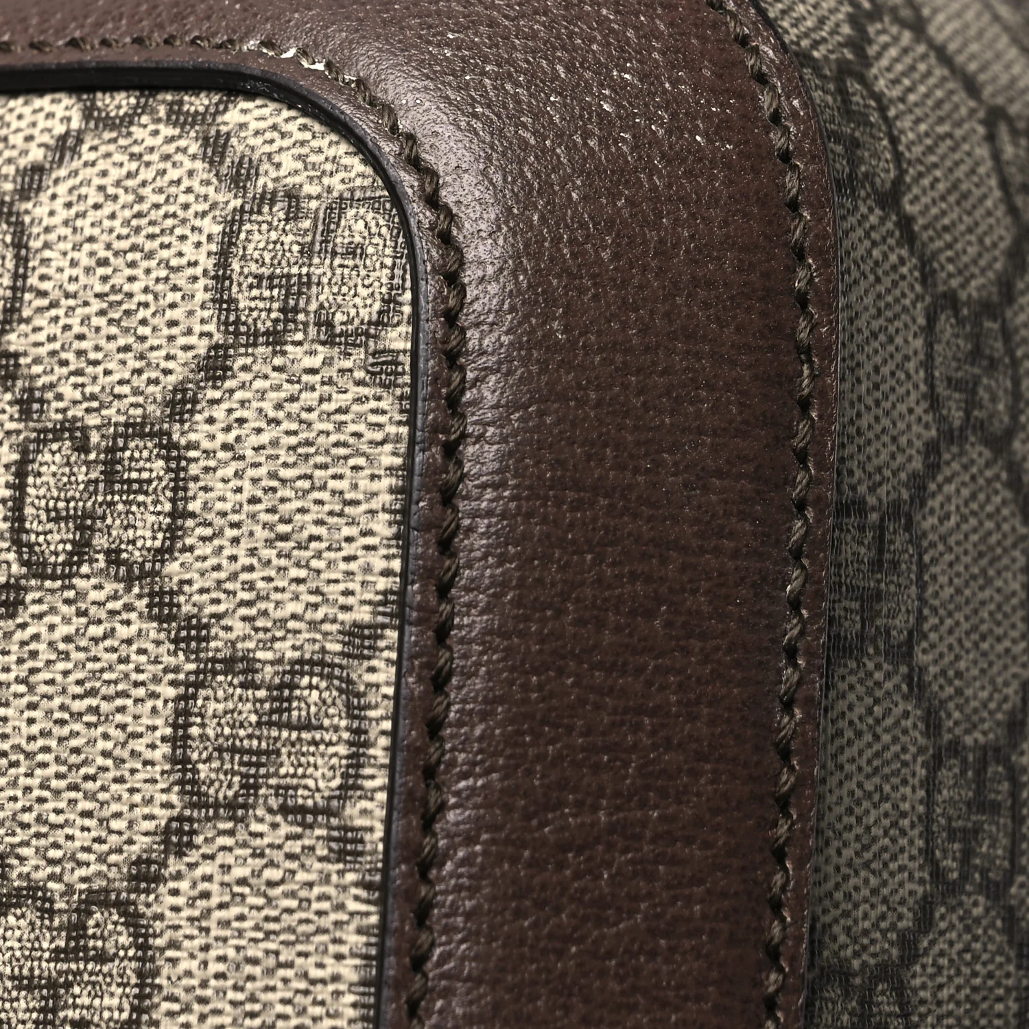 GG Supreme Monogram Web Medium Savoy Trolley Beige Ebony - Image 13